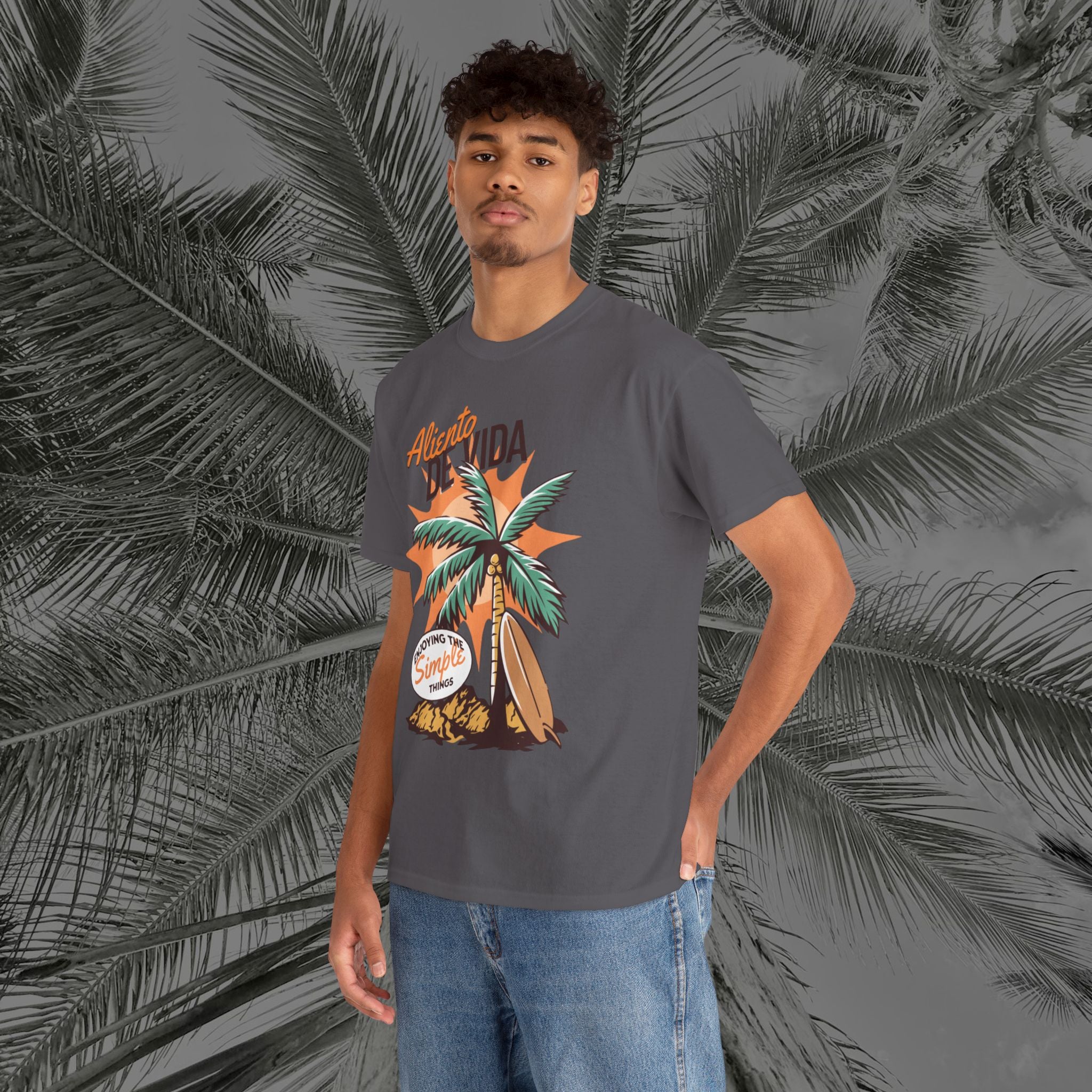 Pure Palm - (UNISEX) Heavy Cotton Tee - Aliento De Vida