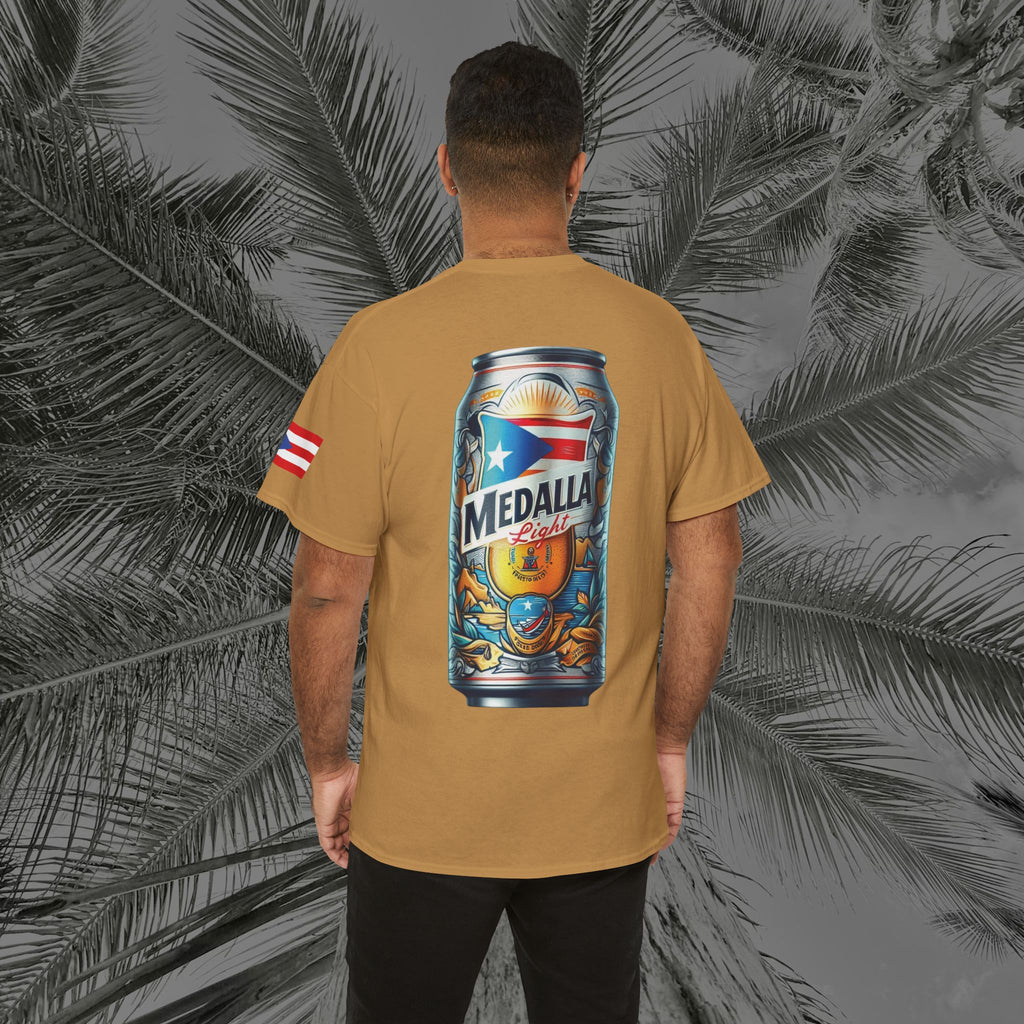 Crack Open A Unique Medalla - PR COLLECTION - (UNISEX) Heavy Cotton Tee - Aliento De Vida