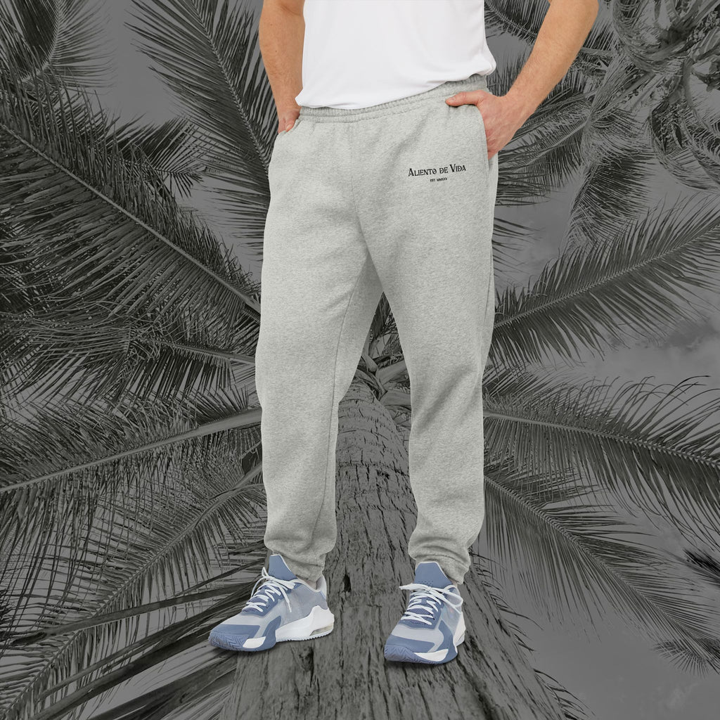 Aliento De Vida - (UNISEX) Adidas Fleece Joggers (Black Lettering)
