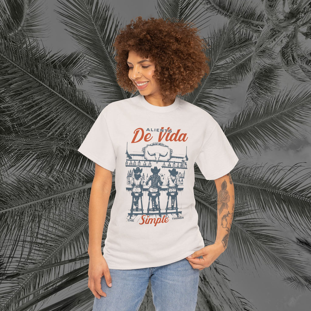 Let's Have A Drink - (UNISEX) Heavy Cotton T-Shirt - Aliento De Vida