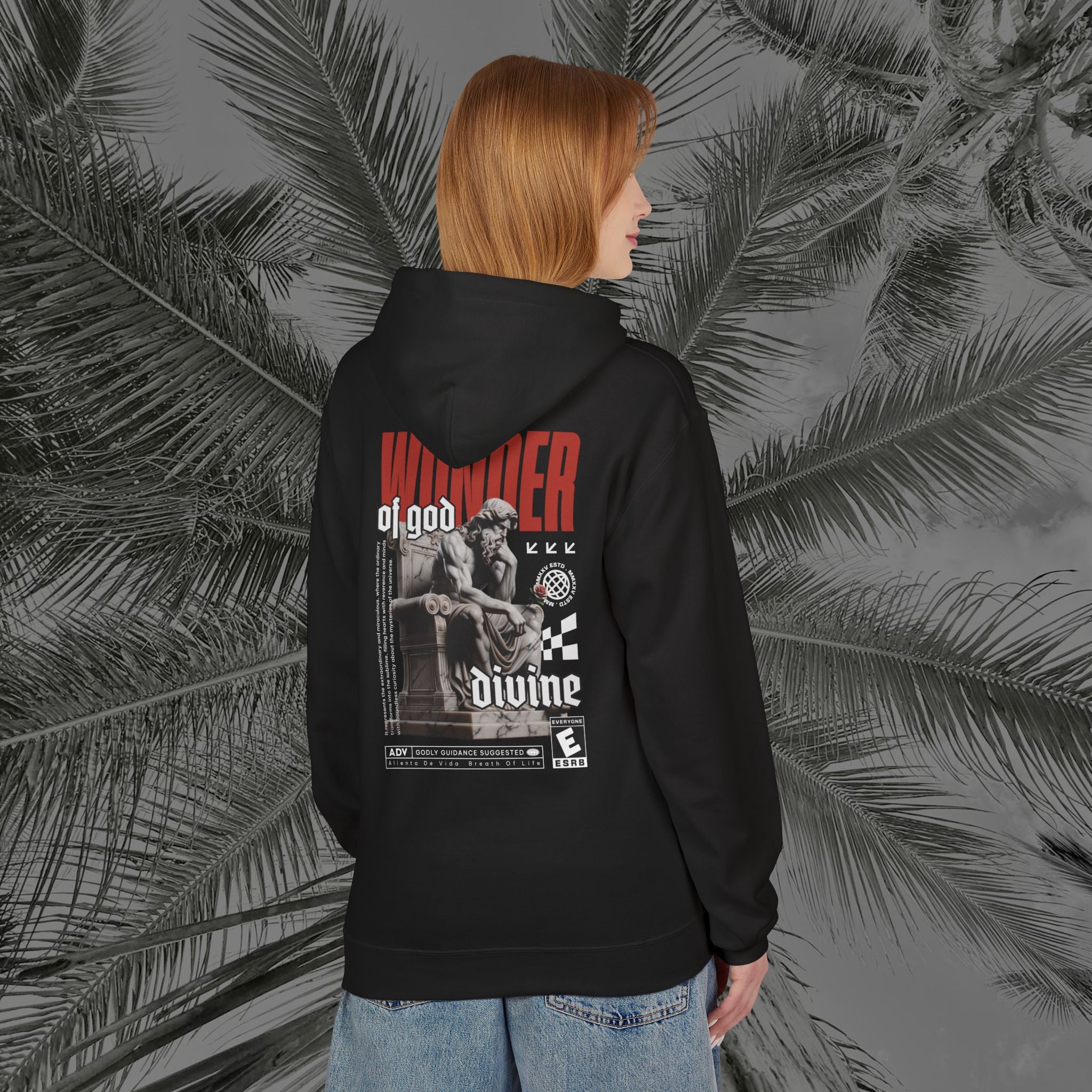 Throne of the Divine - (UNISEX) Midweight Fleece Hoodie - Aliento De Vida