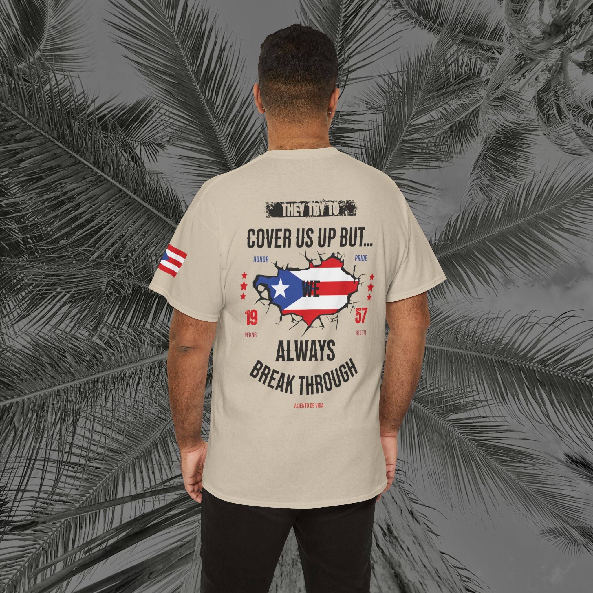 WE ARE PUERTO RICAN - PR COLLECTION - (UNISEX) Heavy Cotton Tee - Aliento De Vida