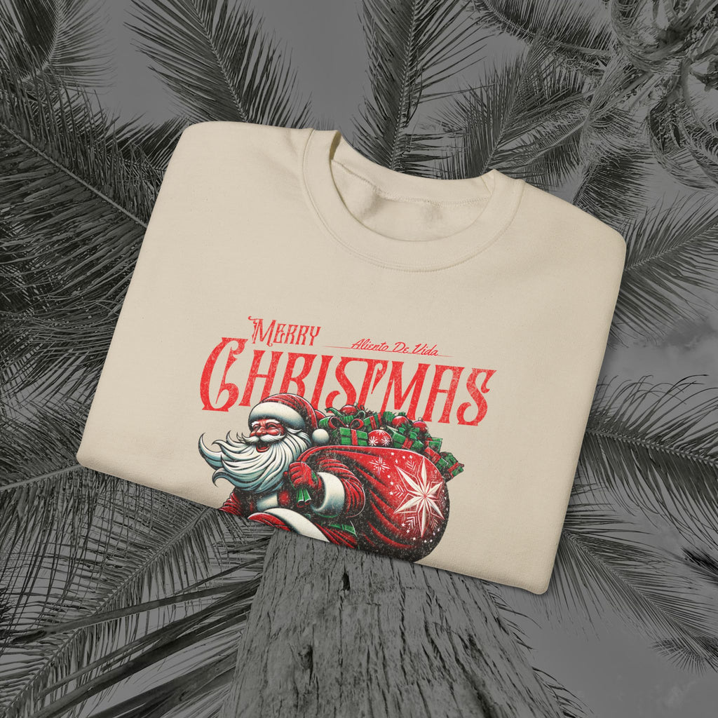 Merry Kickmas - (UNISEX) Cozy Crewneck Sweatshirt - Aliento De Vida