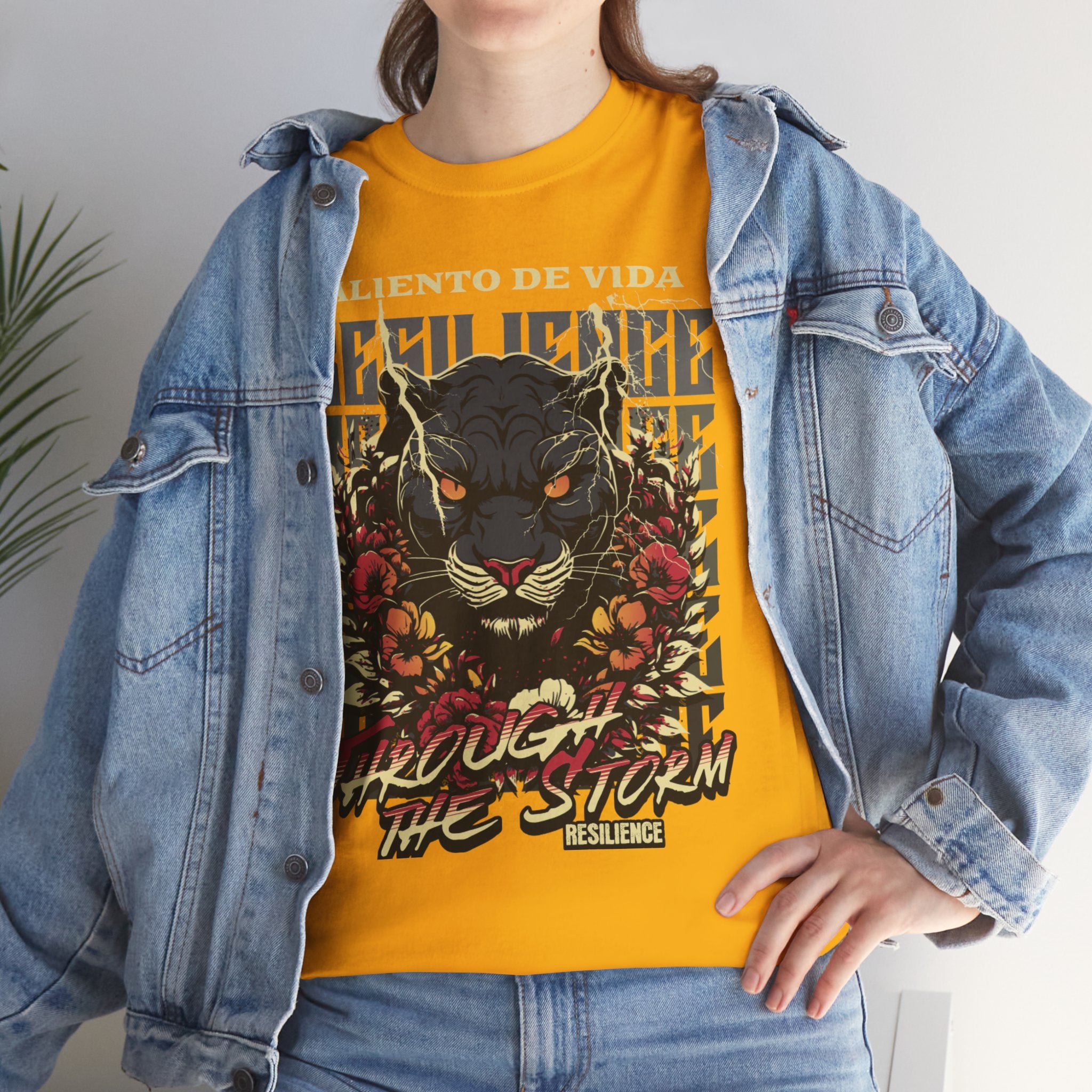 Rise of the Panther - (UNISEX) Heavy Cotton Tee - Aliento De Vida