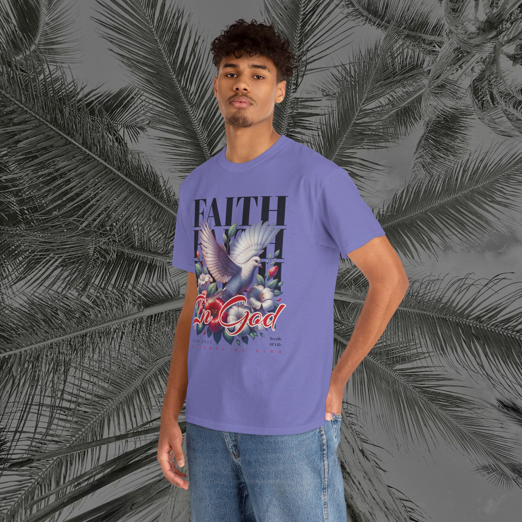 Wings of Grace - (UNISEX) Heavy Cotton Tee - Aliento De Vida