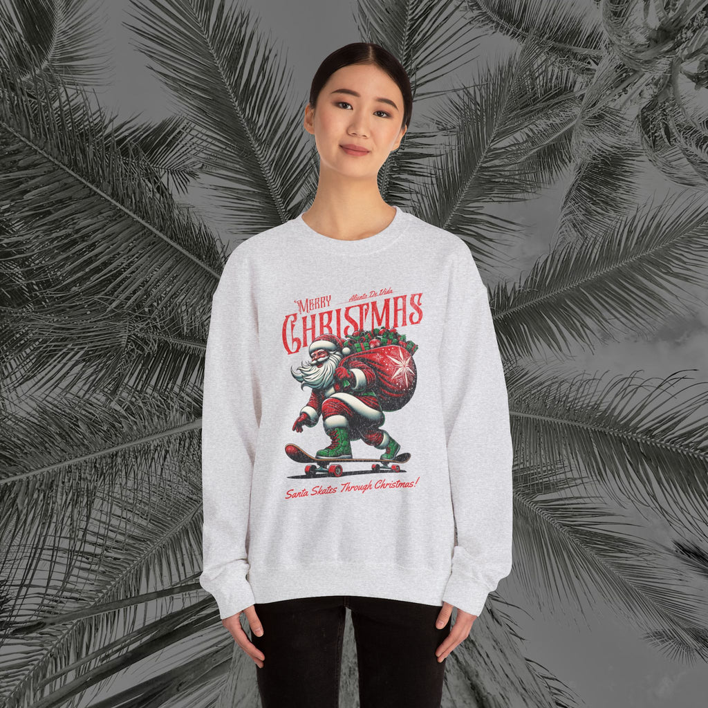 Merry Kickmas - (UNISEX) Cozy Crewneck Sweatshirt - Aliento De Vida