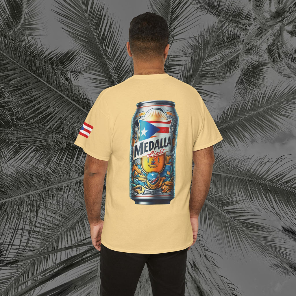 Crack Open A Unique Medalla - PR COLLECTION - (UNISEX) Heavy Cotton Tee - Aliento De Vida