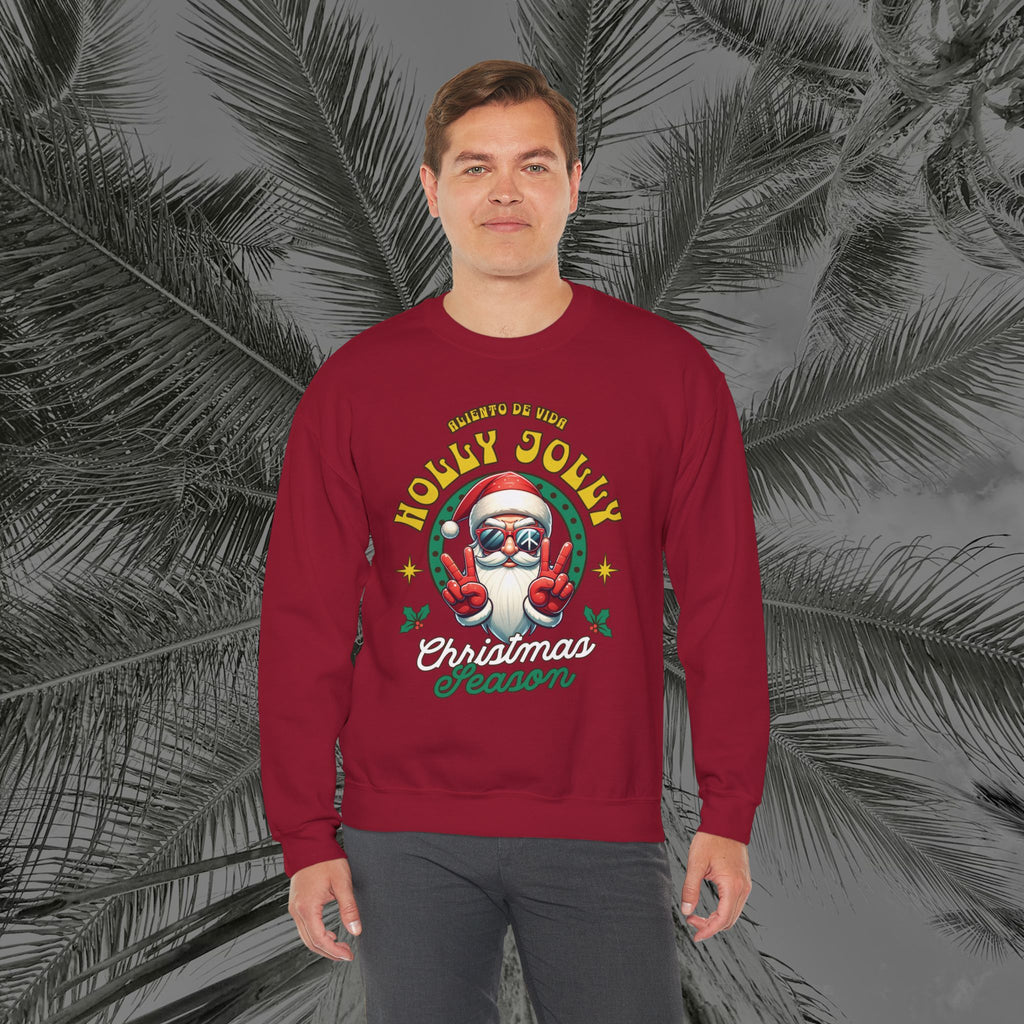 Peace Out, North Pole Edition - (UNSEX) Cozy Crewneck Sweatshirt – Aliento De Vida