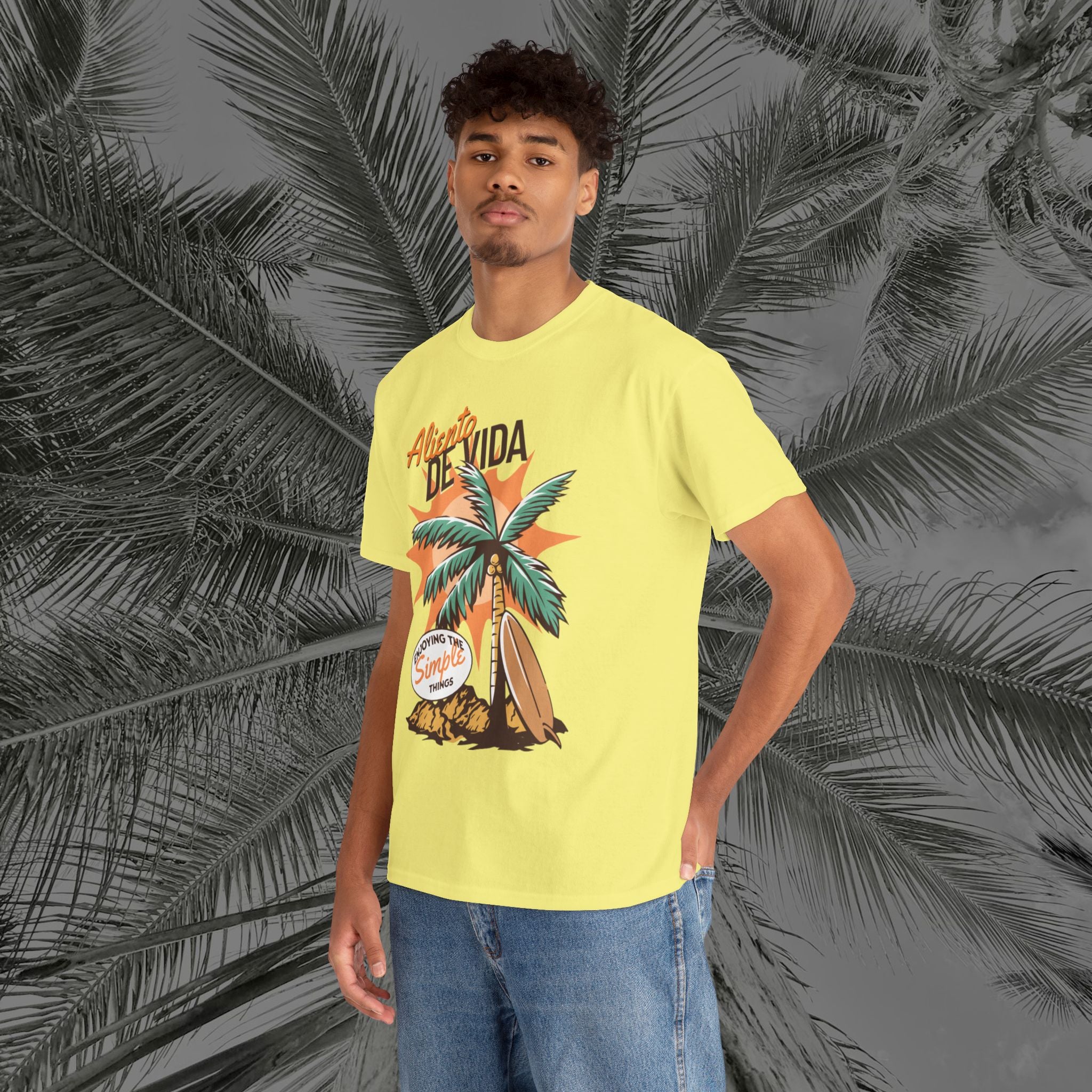 Pure Palm - (UNISEX) Heavy Cotton Tee - Aliento De Vida