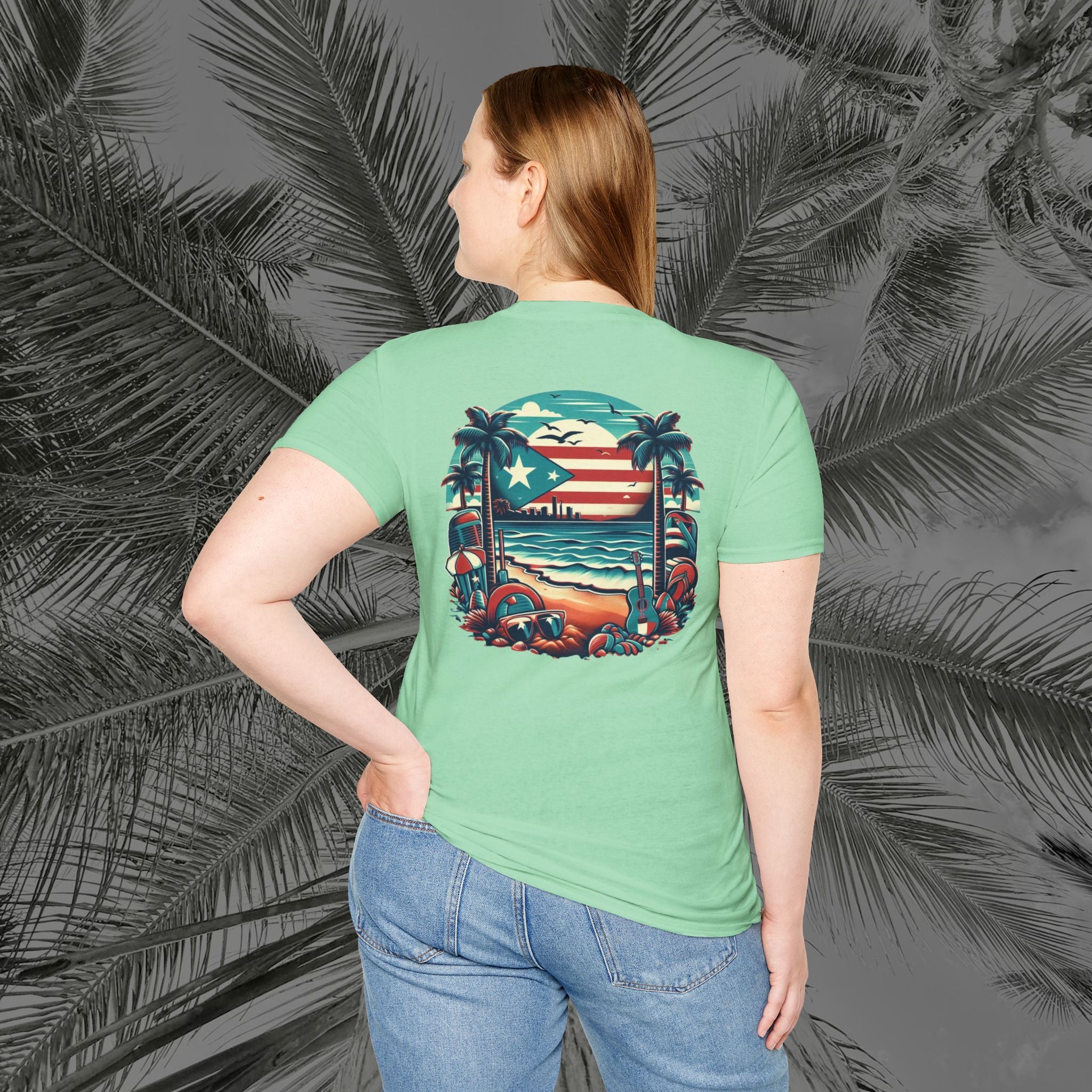 A Slice of Paradise - PR COLLECTION - (UNISEX) Soft style T-Shirt - Aliento De Vida