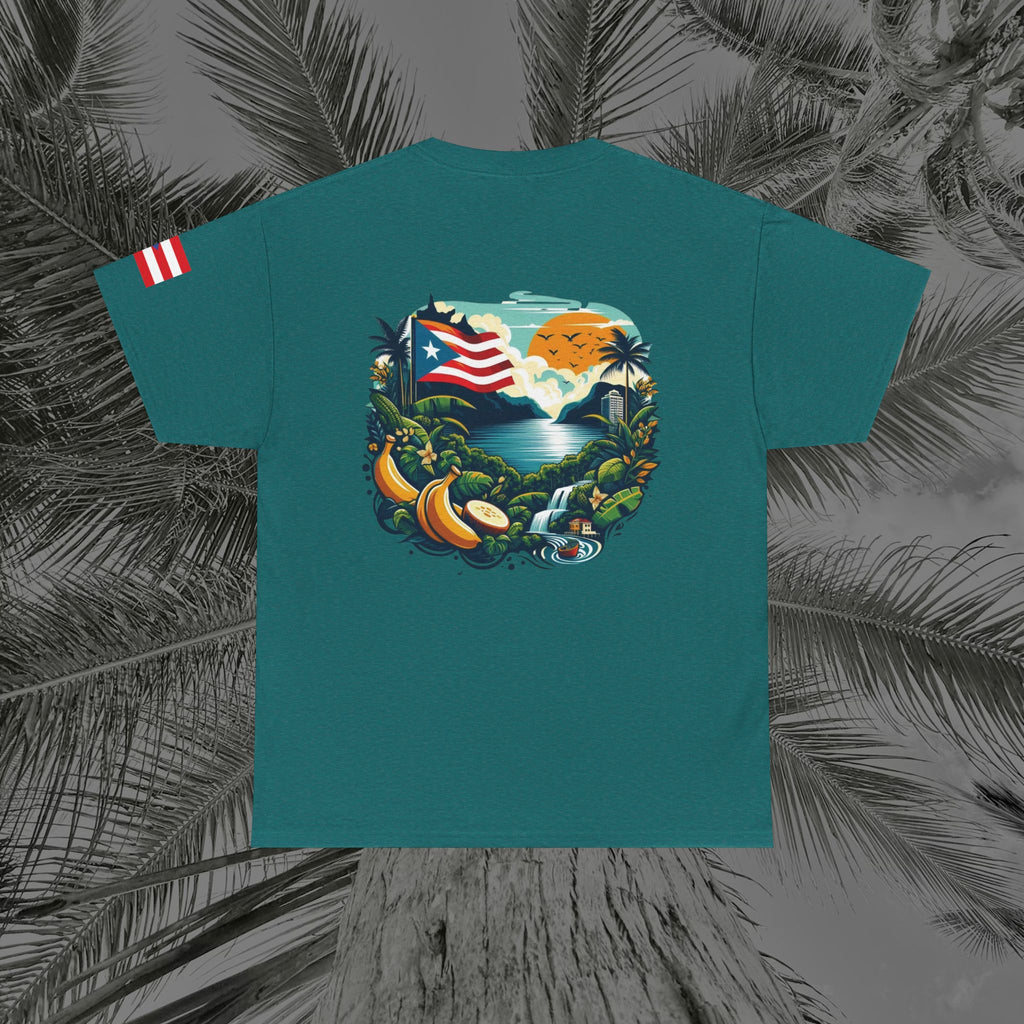 Borikén Sunrise - PR COLLECTION - (UNISEX) Heavy Cotton Tee - Aliento De Vida