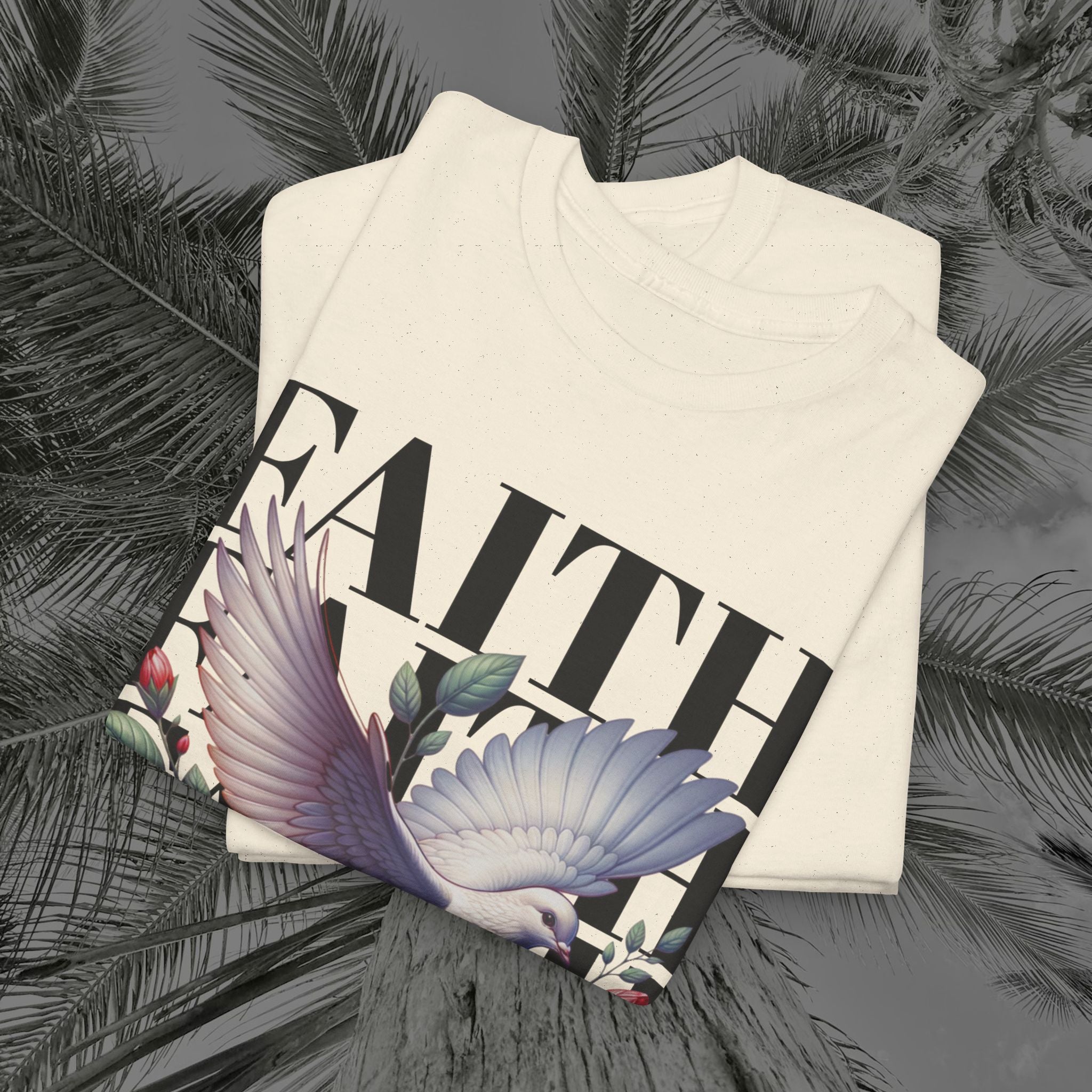 Wings of Grace - (UNISEX) Heavy Cotton Tee - Aliento De Vida