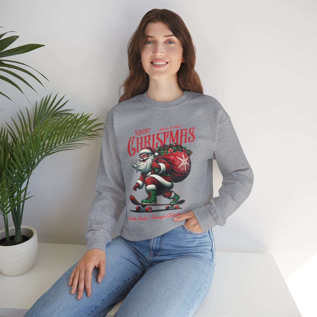 Merry Kickmas - (UNISEX) Cozy Crewneck Sweatshirt - Aliento De Vida