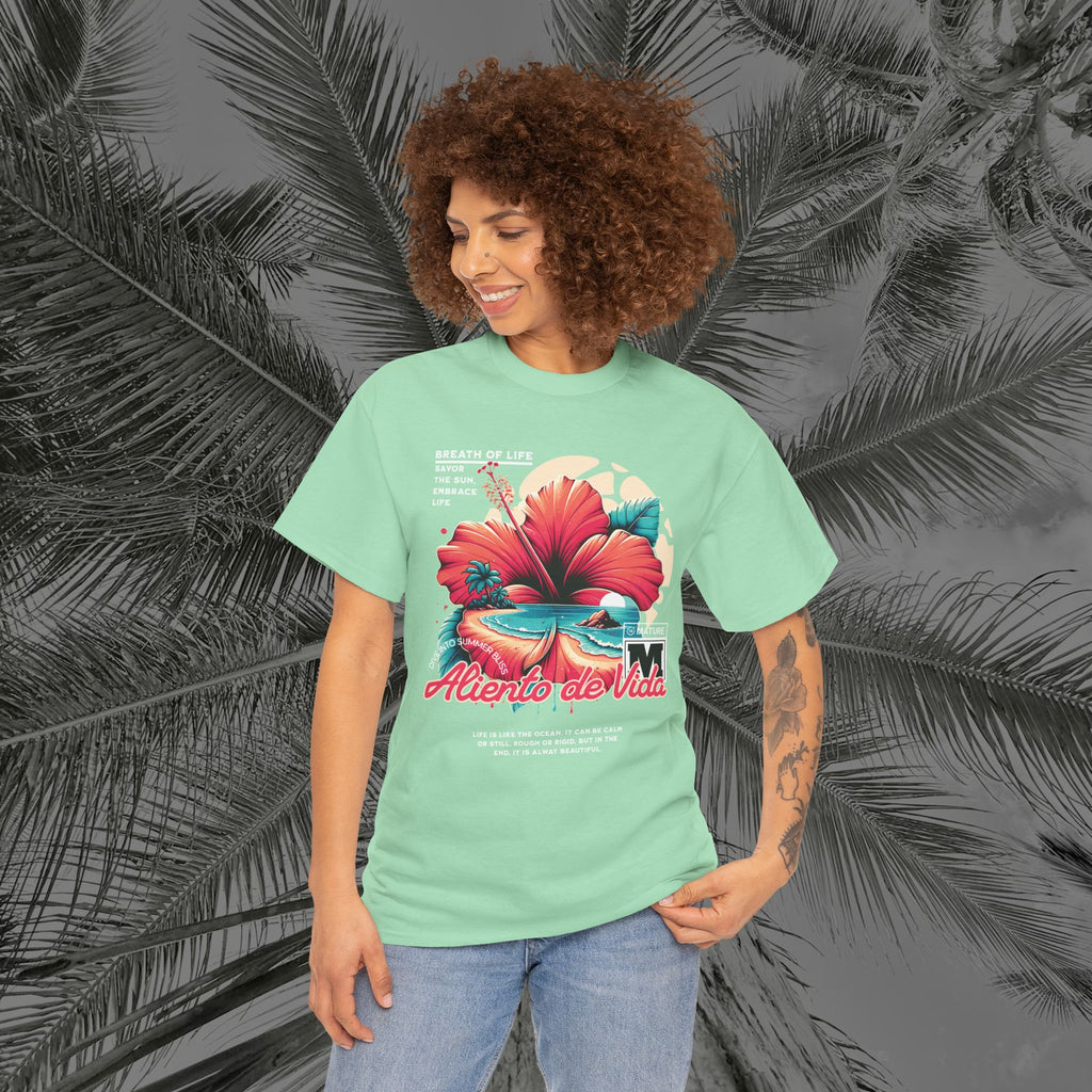 Breath Of Paradise - (UNISEX) Heavy Cotton T-Shirt - Aliento De Vida