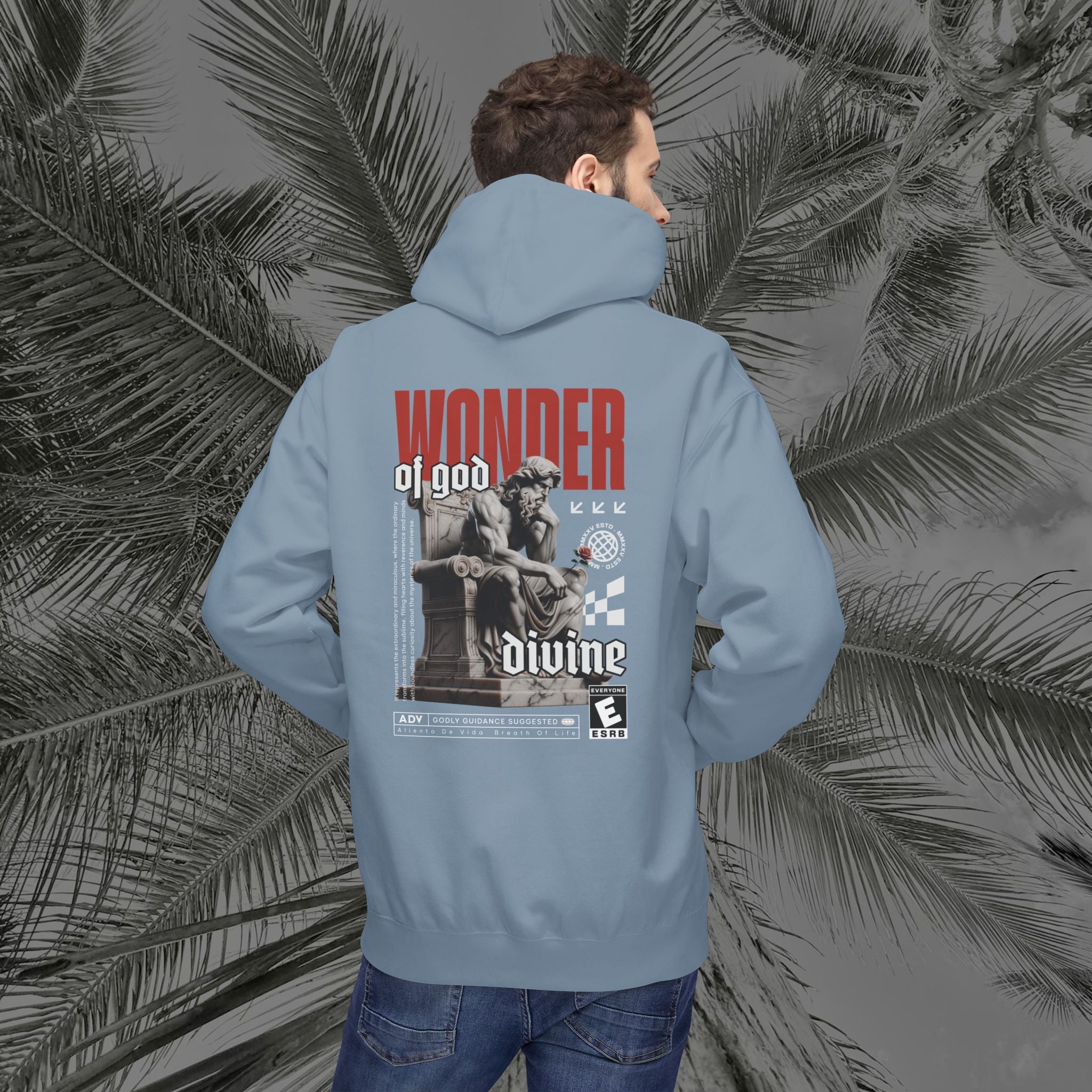 Throne of the Divine - (UNISEX) Midweight Fleece Hoodie - Aliento De Vida