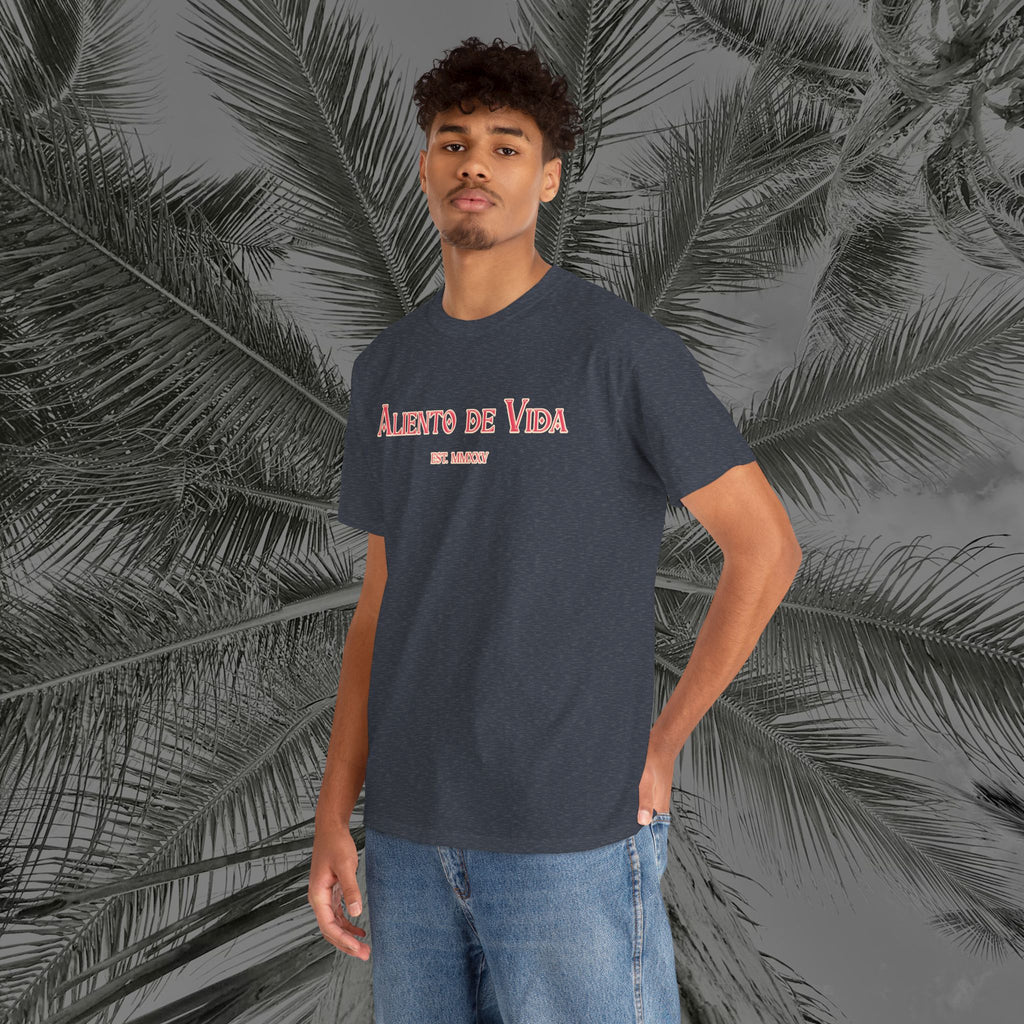 Breath Of Paradise - (UNISEX) Heavy Cotton T-Shirt - Back Design - Aliento De Vida