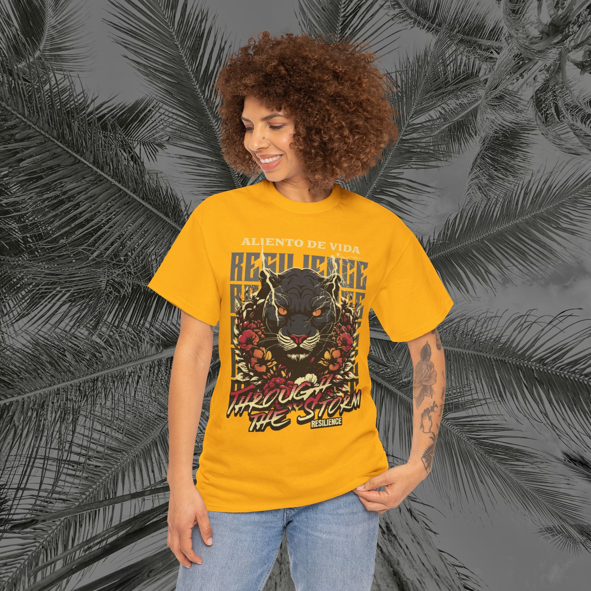 Rise of the Panther - (UNISEX) Heavy Cotton Tee - Aliento De Vida