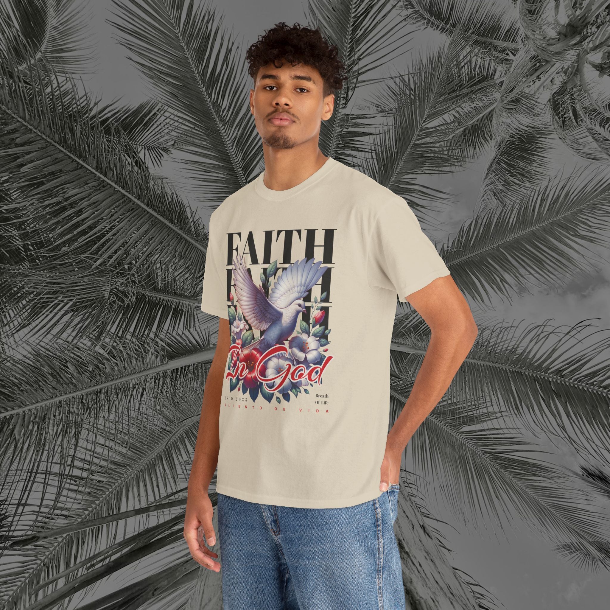 Wings of Grace - (UNISEX) Heavy Cotton Tee - Aliento De Vida
