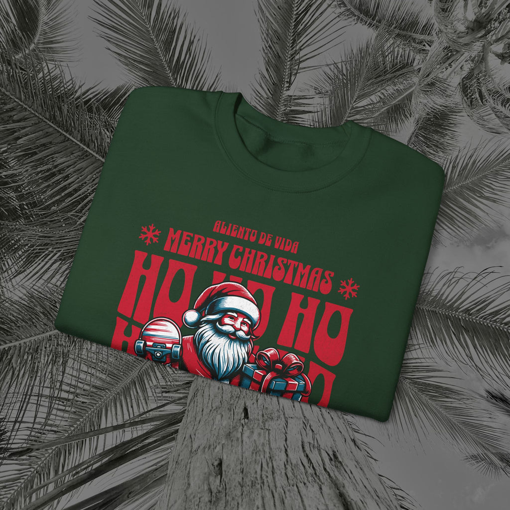 Naughty by Nature, Santa by Choice - (UNISEX) Cozy Crewneck Sweatshirt - Aliento De Vida