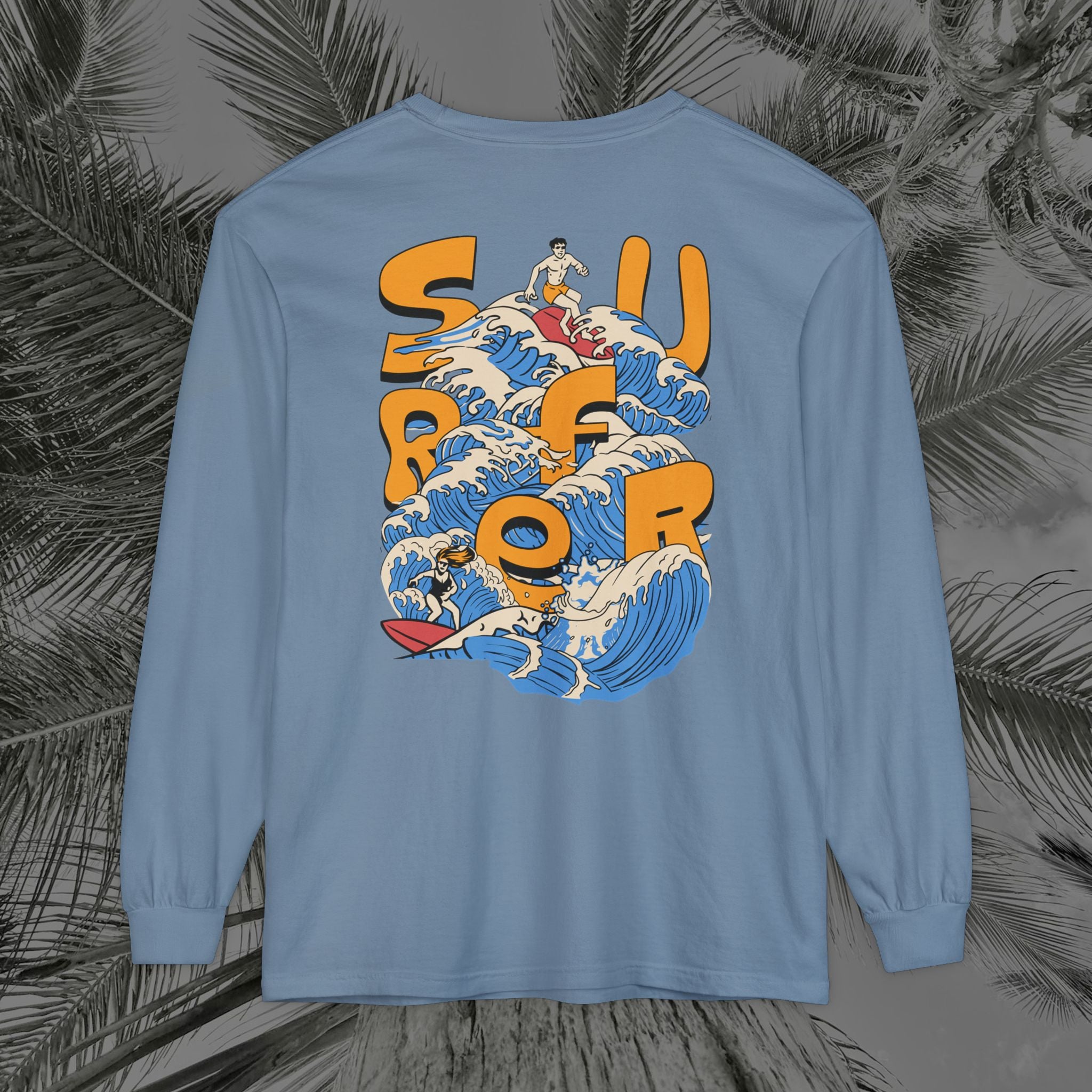 Ocean Motion - (UNISEX) Long Sleeve T-Shirt - Aliento de Vida