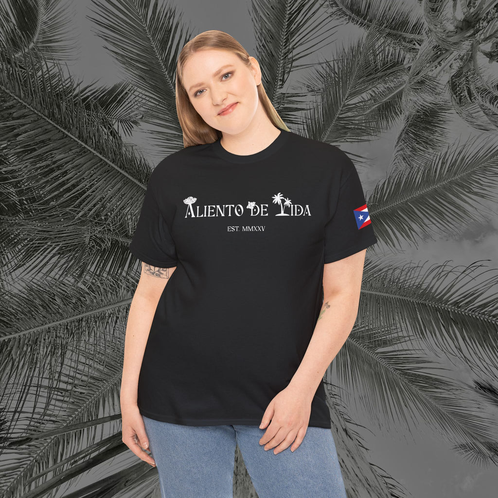 Borikén Sunrise - PR COLLECTION - (UNISEX) Heavy Cotton Tee - Aliento De Vida
