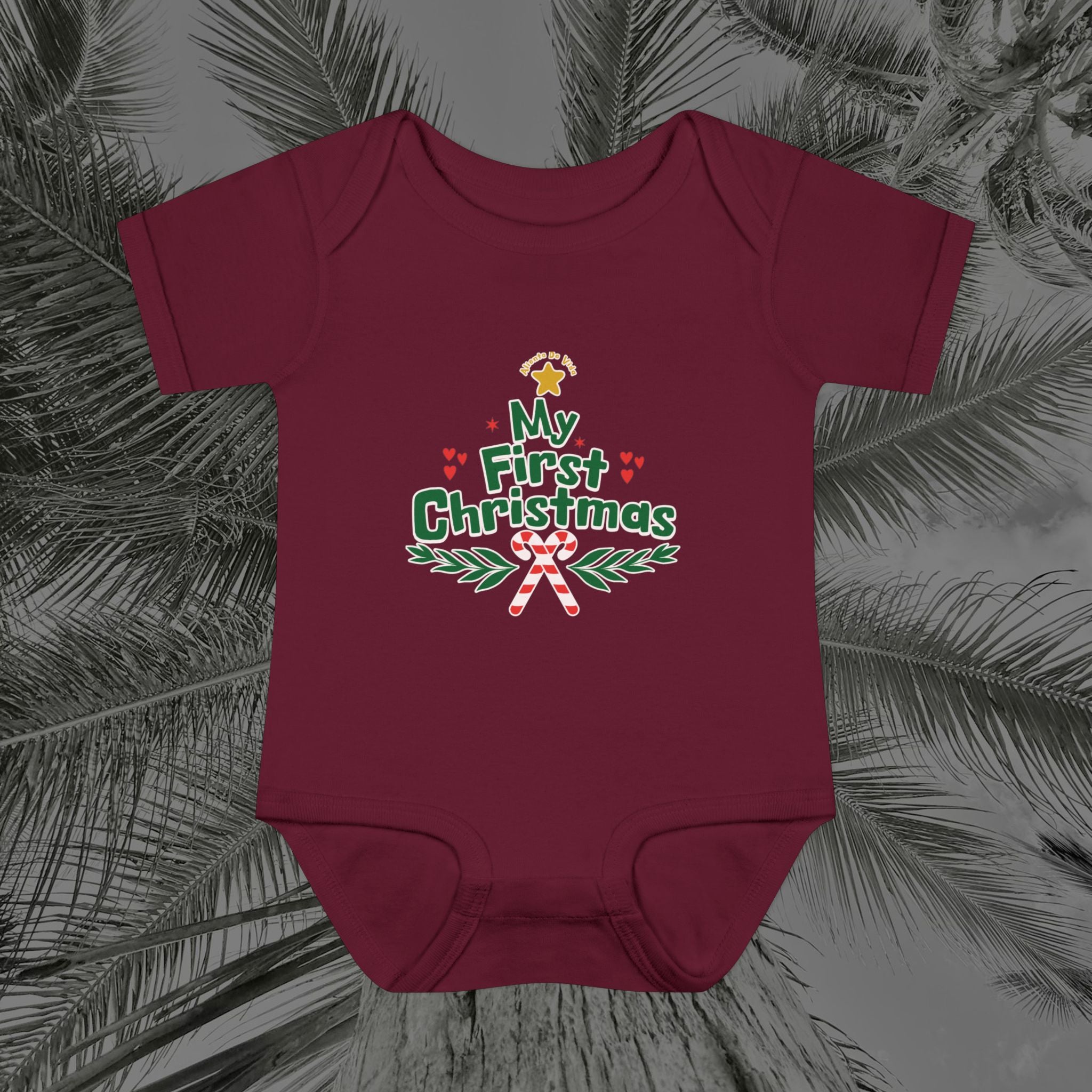 Tiny Tree Topper - (UNISEX) Baby Bodysuit / Infant Onesie - Aliento De Vida