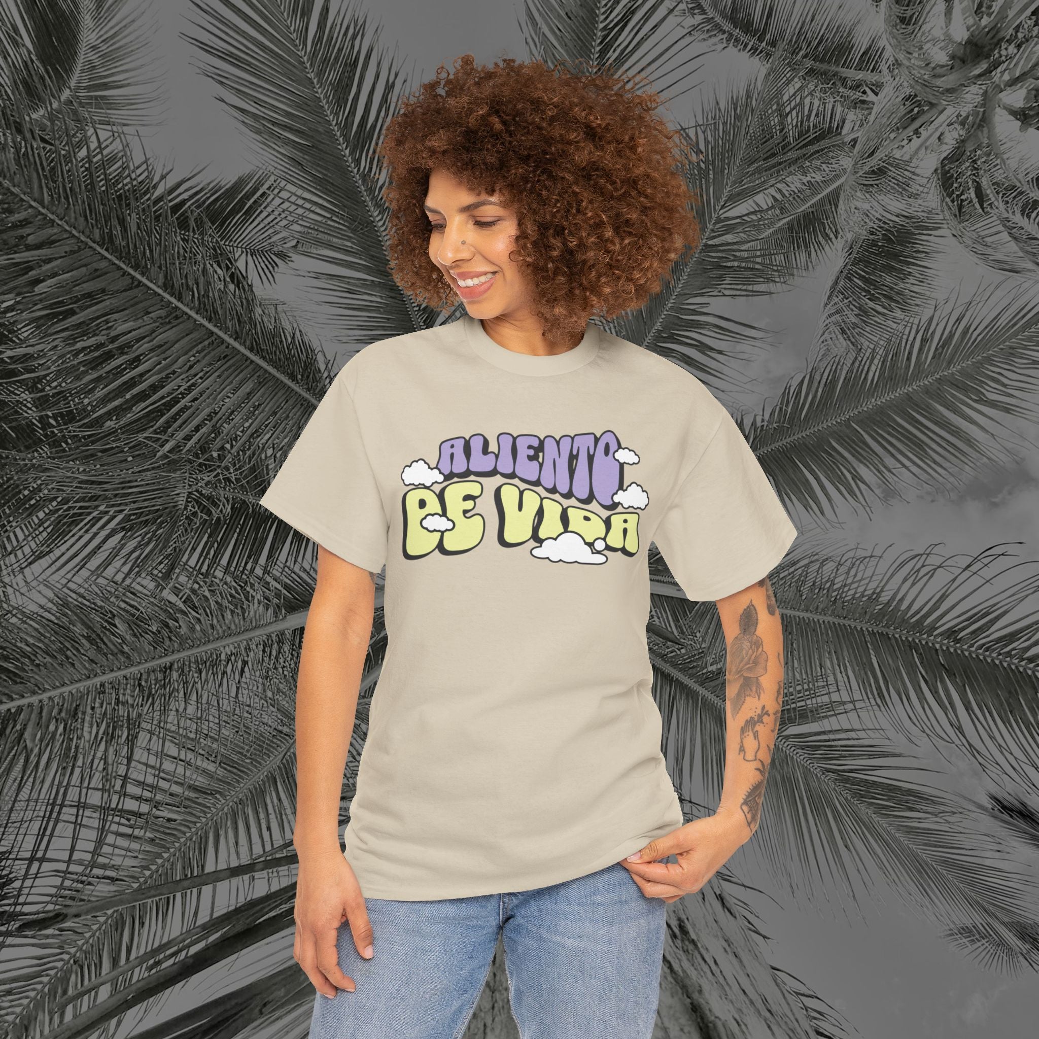 Clouds #1 - (UNISEX) Heavy Cotton T-Shirt - Aliento De Vida