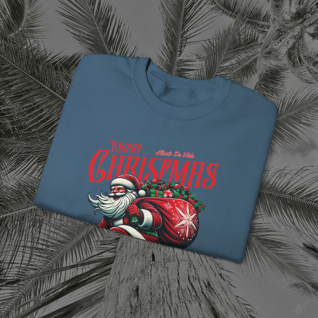Merry Kickmas - (UNISEX) Cozy Crewneck Sweatshirt - Aliento De Vida