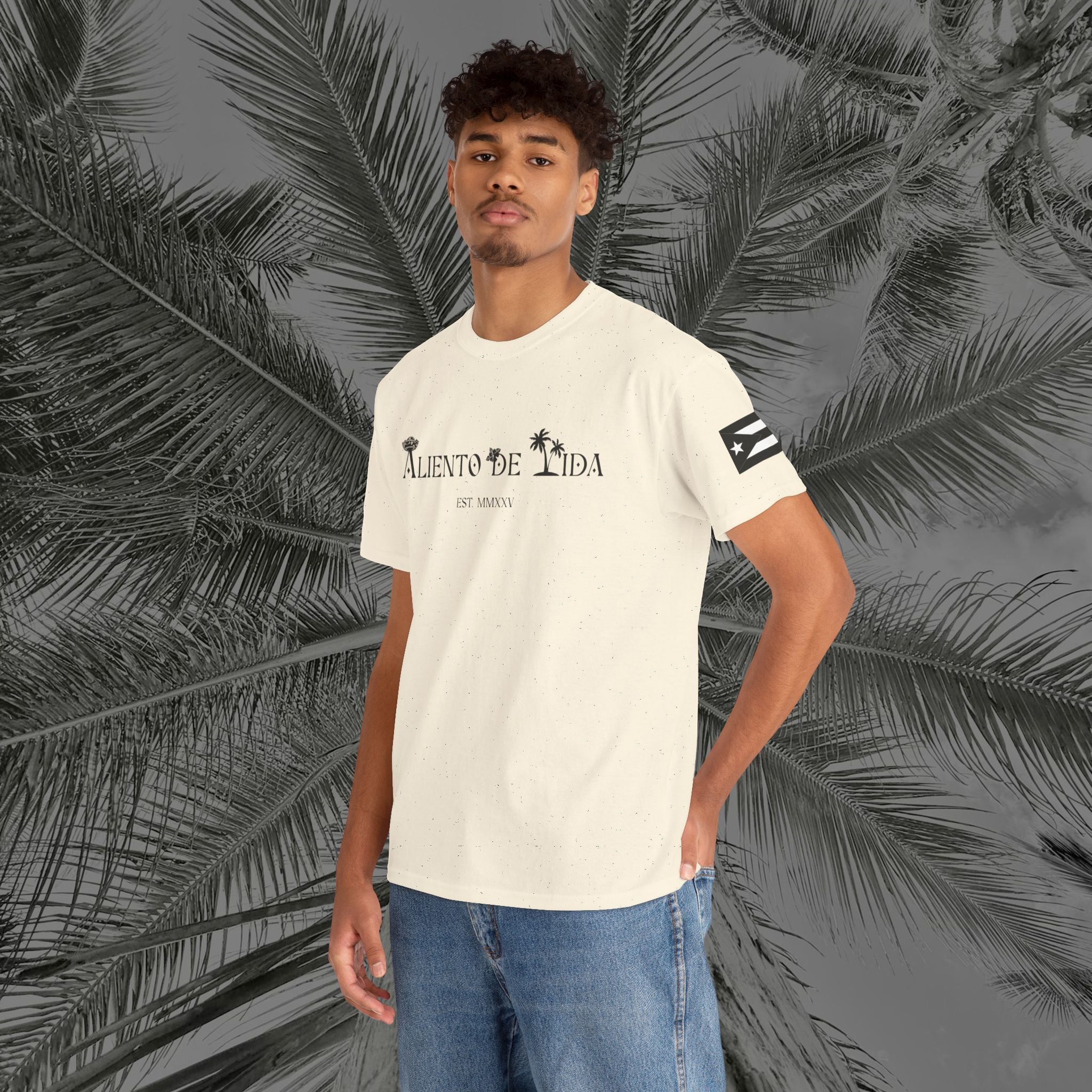 Isla Vibrante - PR COLLECTION - (UNISEX) Heavy Cotton Tee - Aliento De Vida