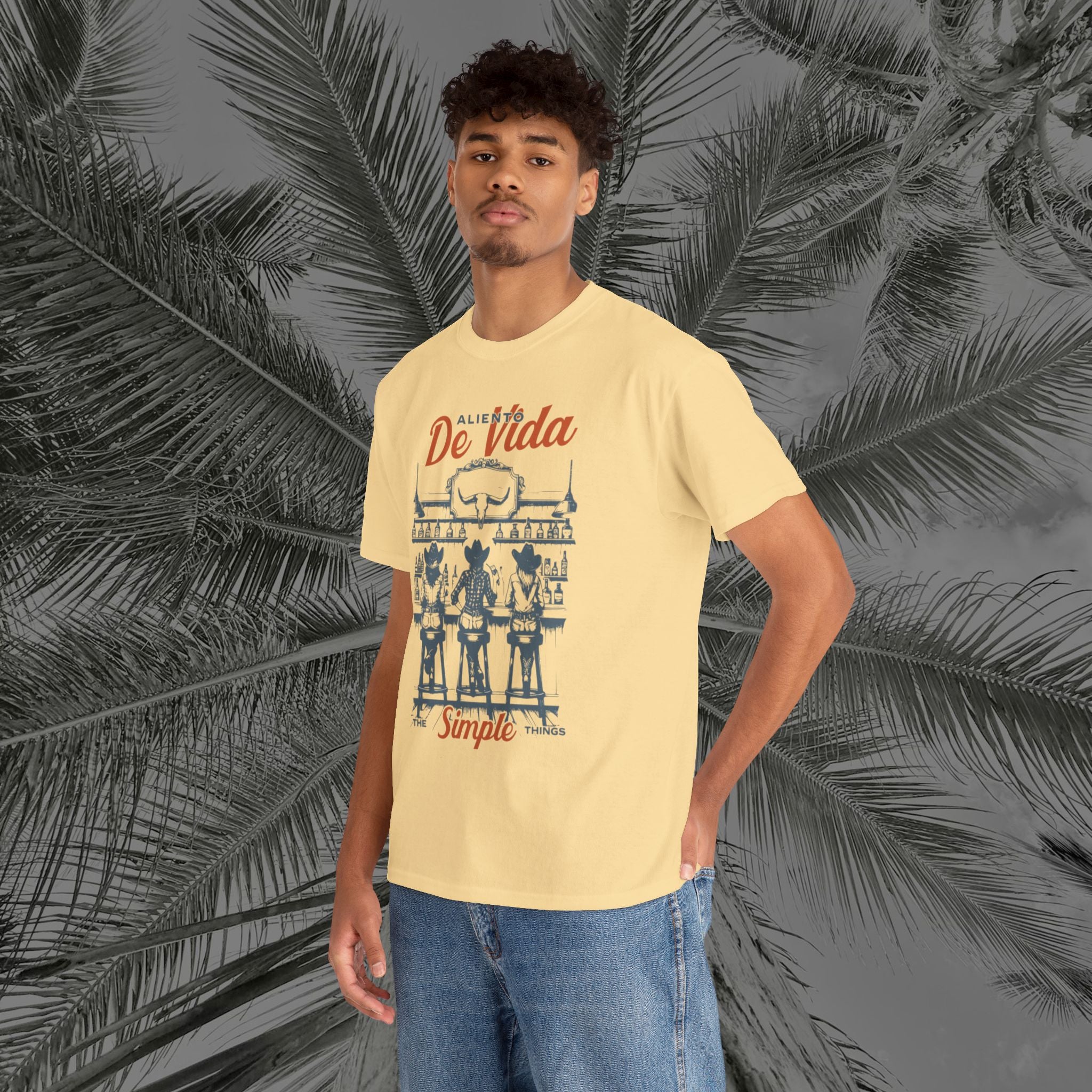 Let's Have A Drink - (UNISEX) Heavy Cotton T-Shirt - Aliento De Vida