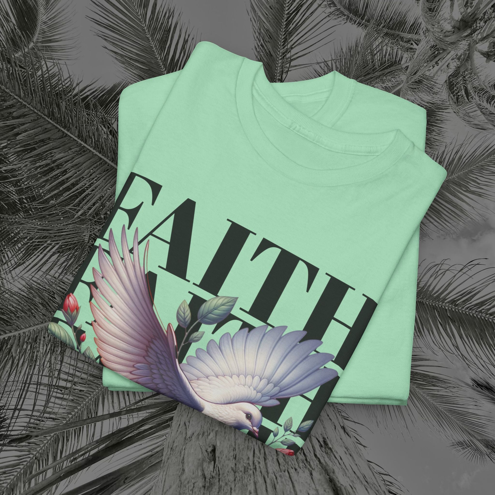 Wings of Grace - (UNISEX) Heavy Cotton Tee - Aliento De Vida