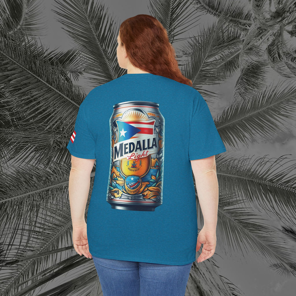 Crack Open A Unique Medalla - PR COLLECTION - (UNISEX) Heavy Cotton Tee - Aliento De Vida