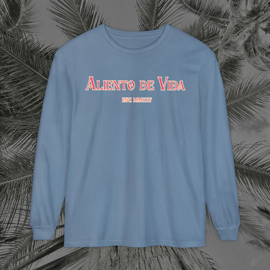 Breath Of Paradise - (UNISEX) Long Sleeve Shirt - Back Design - Aliento De Vida