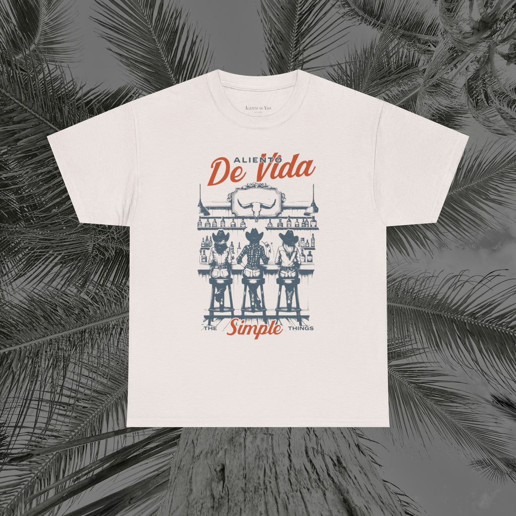 Let's Have A Drink - (UNISEX) Heavy Cotton T-Shirt - Aliento De Vida