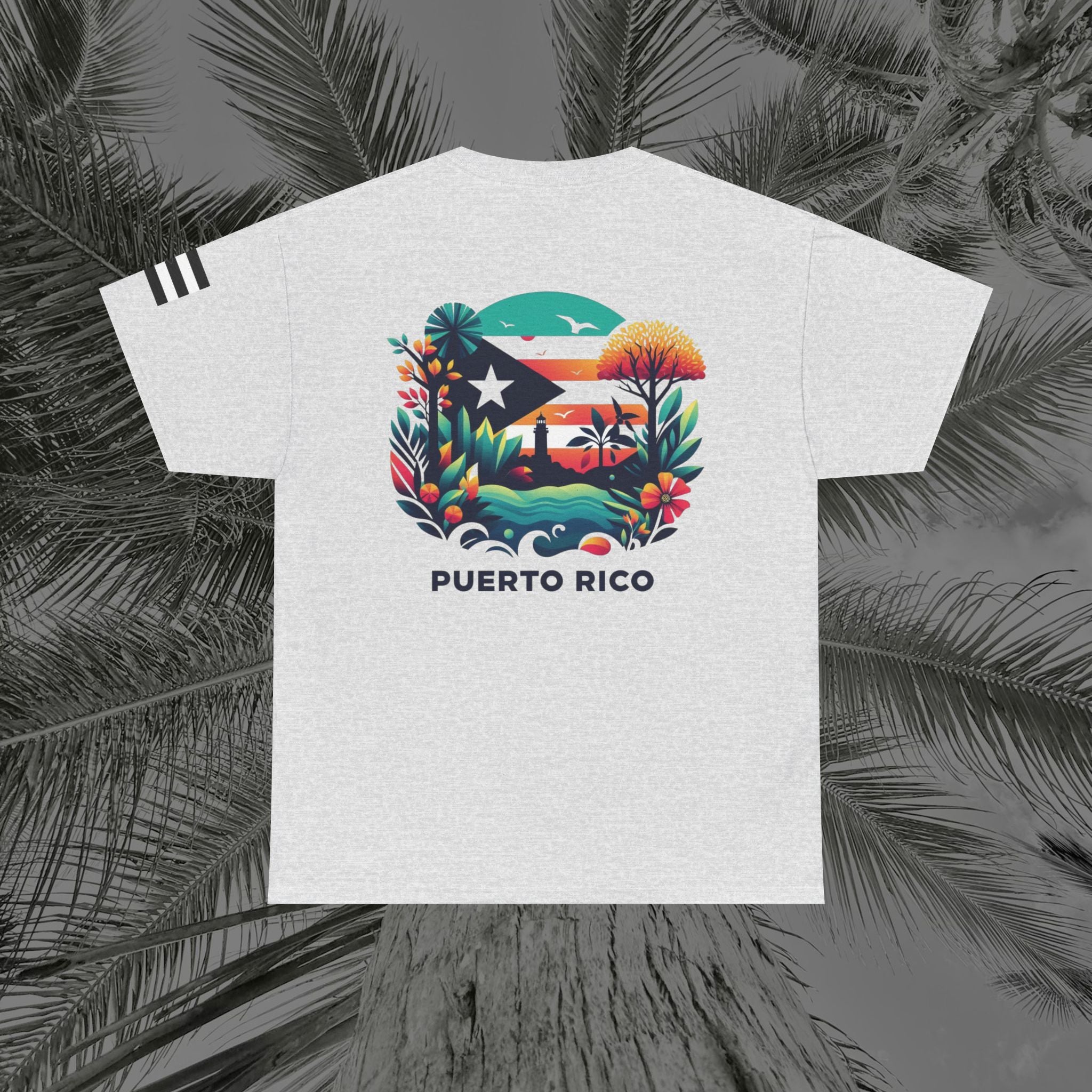 Isla Vibrante - PR COLLECTION - (UNISEX) Heavy Cotton Tee - Aliento De Vida