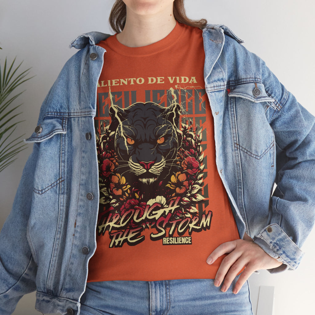 Rise of the Panther - (UNISEX) Heavy Cotton Tee - Aliento De Vida