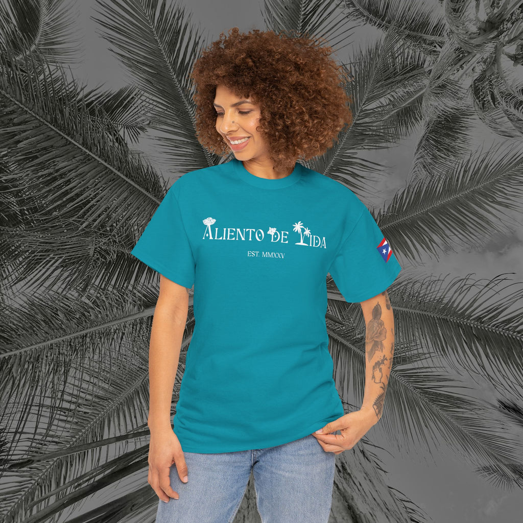 Crack Open A Unique Medalla - PR COLLECTION - (UNISEX) Heavy Cotton Tee - Aliento De Vida
