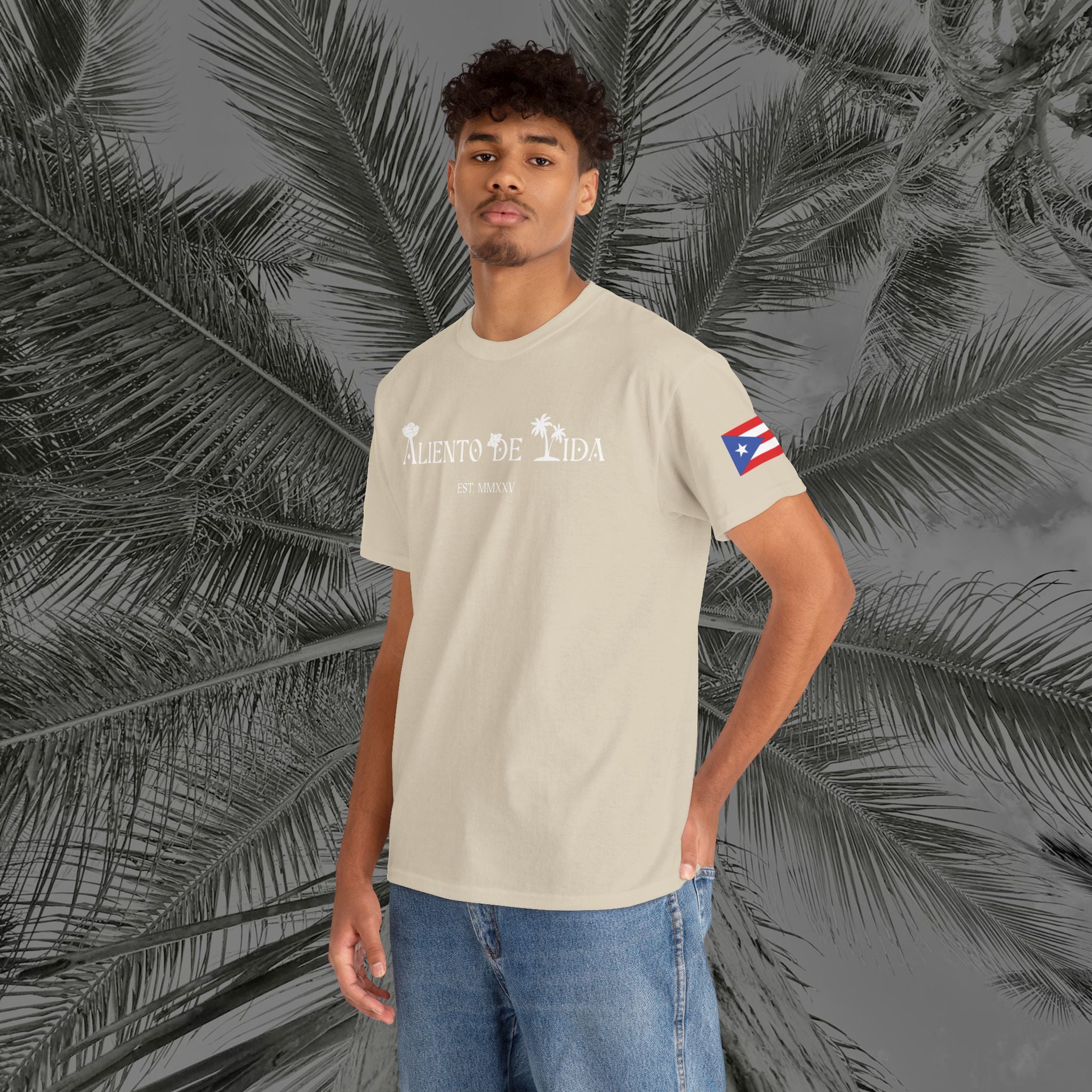 Island Cruiser - PR COLLECTION - (UNISEX) Heavy Cotton Tee - Aliento De Vida