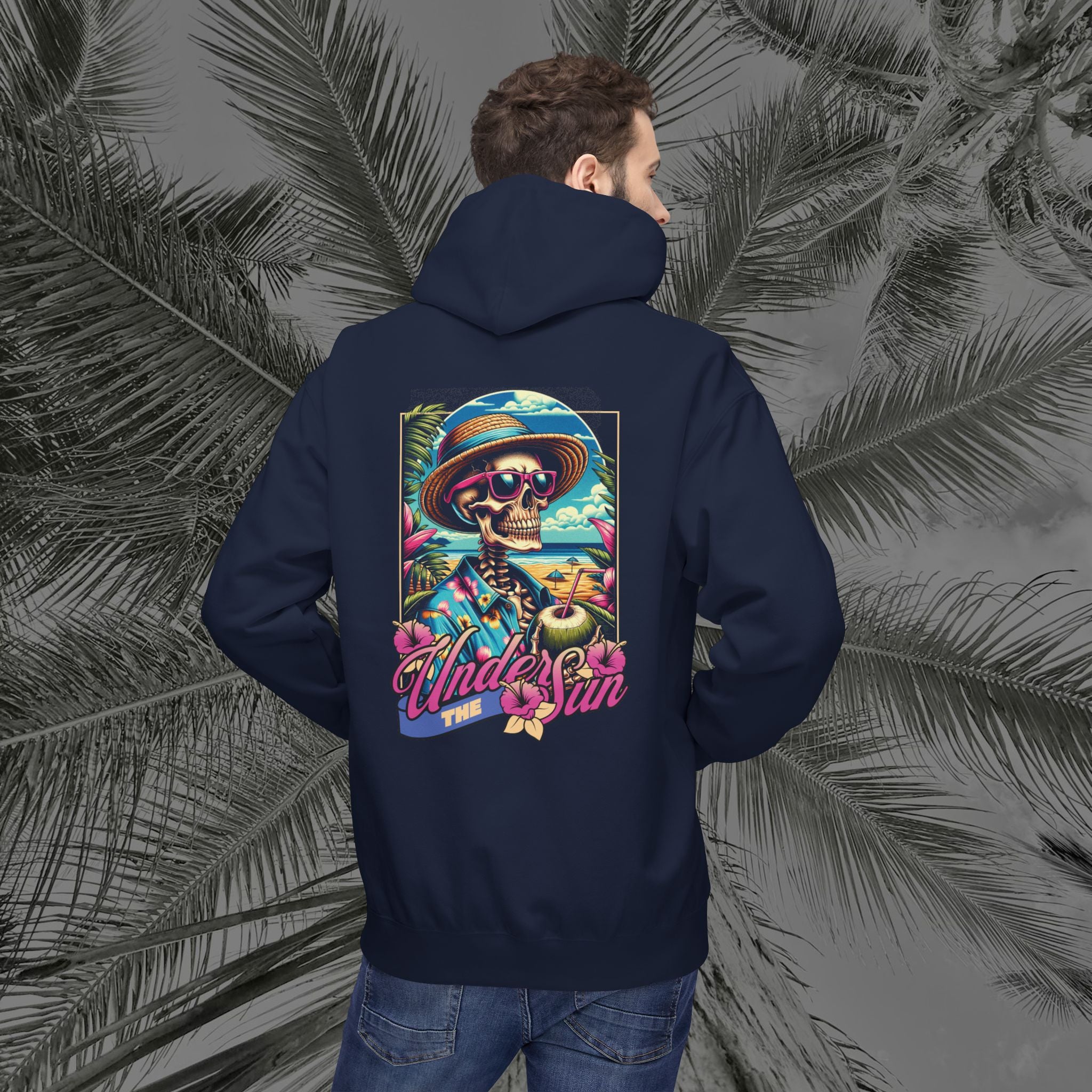 Resting Beach Face - (UNISEX) Midweight Fleece Hoodie - Aliento De Vida
