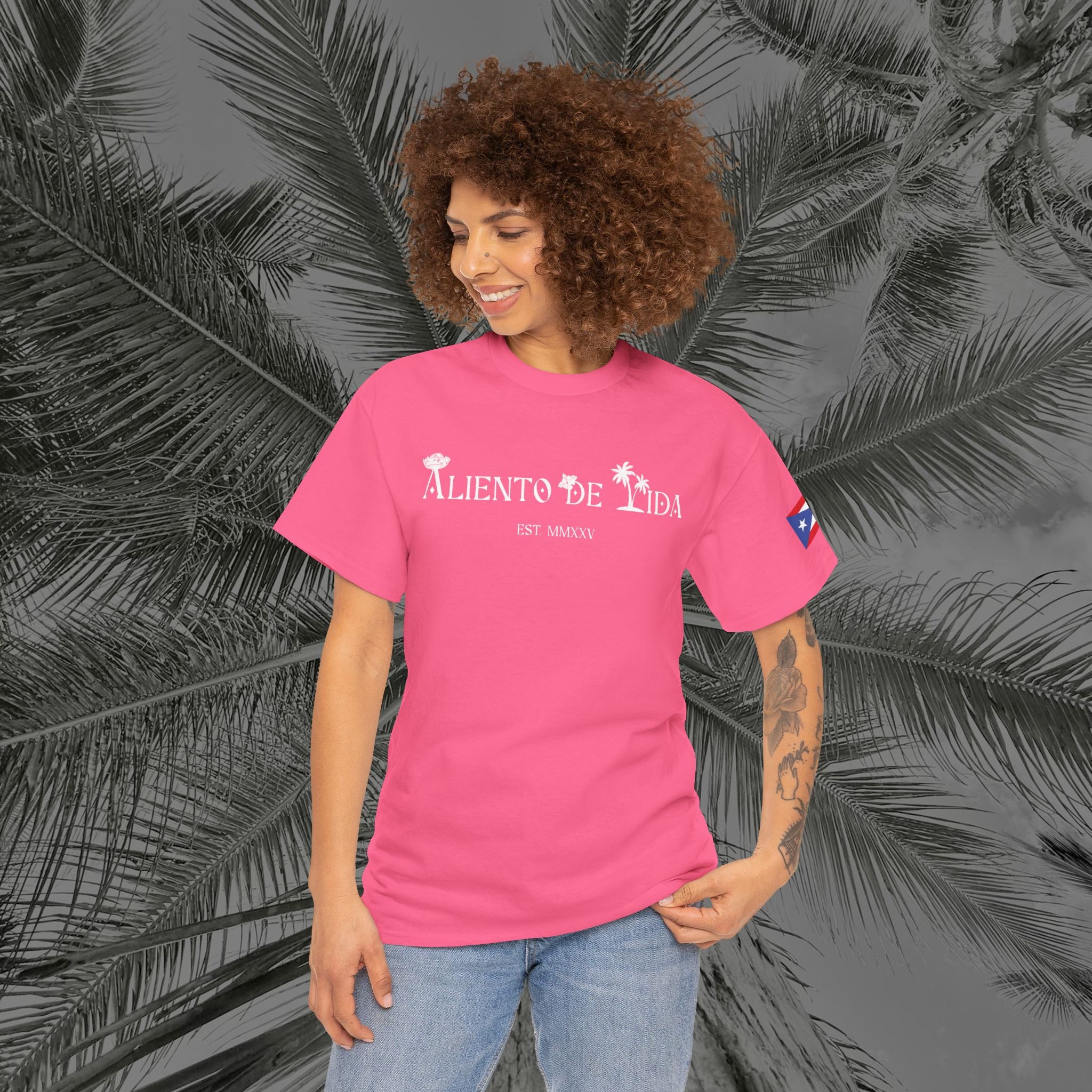 Island Cruiser - PR COLLECTION - (UNISEX) Heavy Cotton Tee - Aliento De Vida