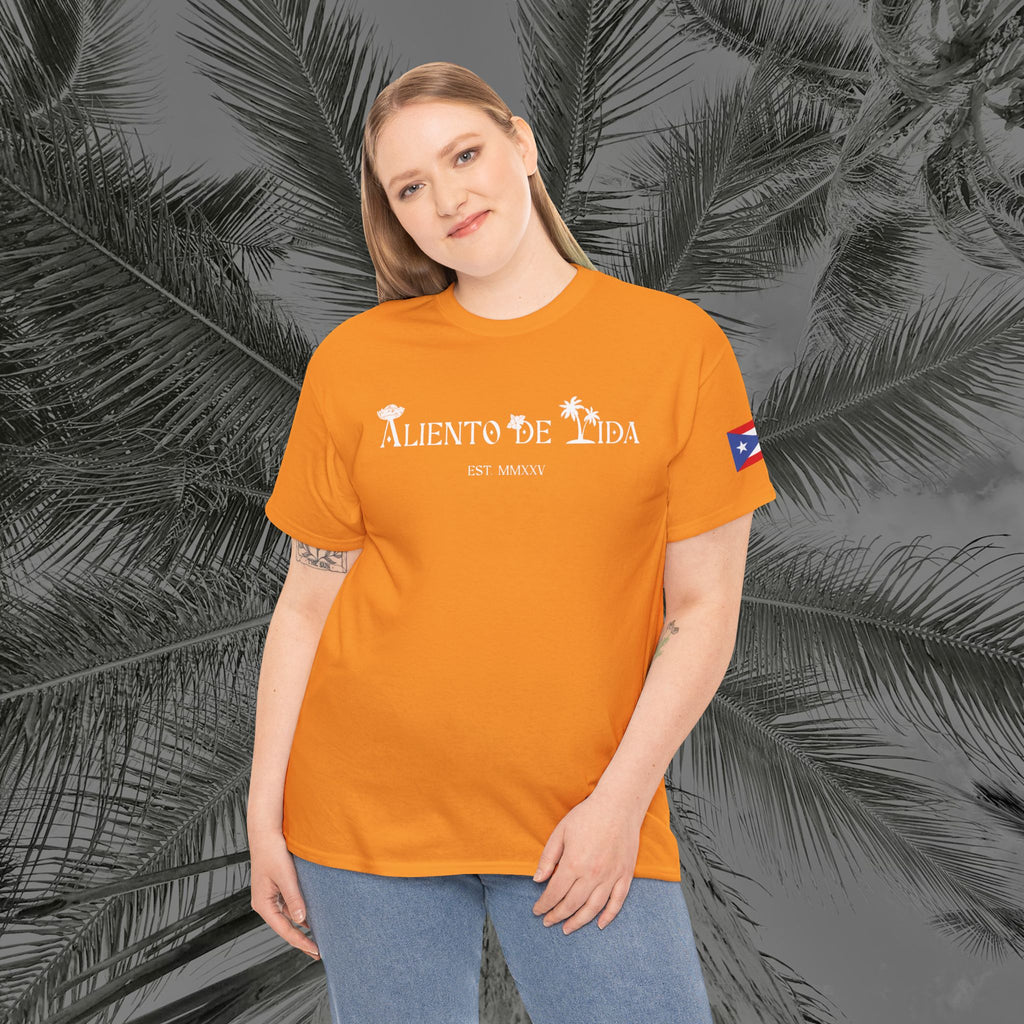 Borikén Sunrise - PR COLLECTION - (UNISEX) Heavy Cotton Tee - Aliento De Vida