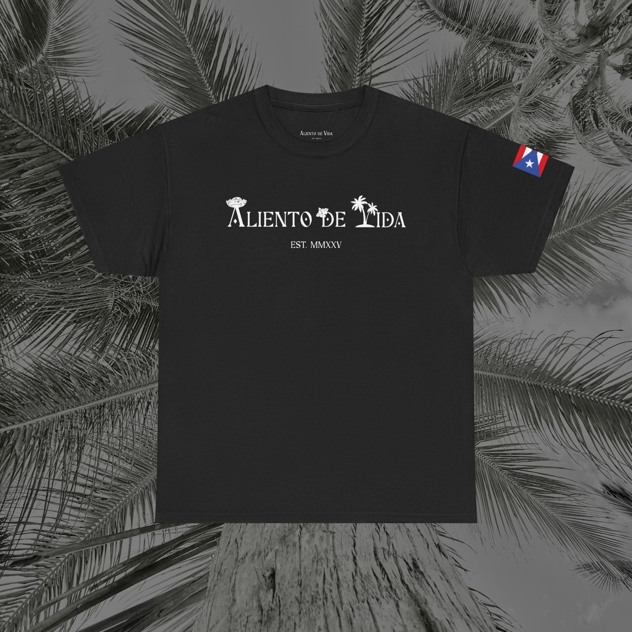 Borikén Sunrise - PR COLLECTION - (UNISEX) Heavy Cotton Tee - Aliento De Vida