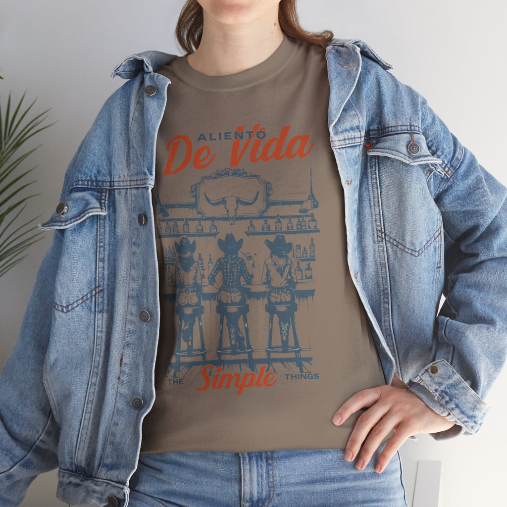 Let's Have A Drink - (UNISEX) Heavy Cotton T-Shirt - Aliento De Vida