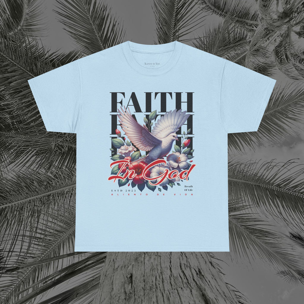 Wings of Grace - (UNISEX) Heavy Cotton Tee - Aliento De Vida