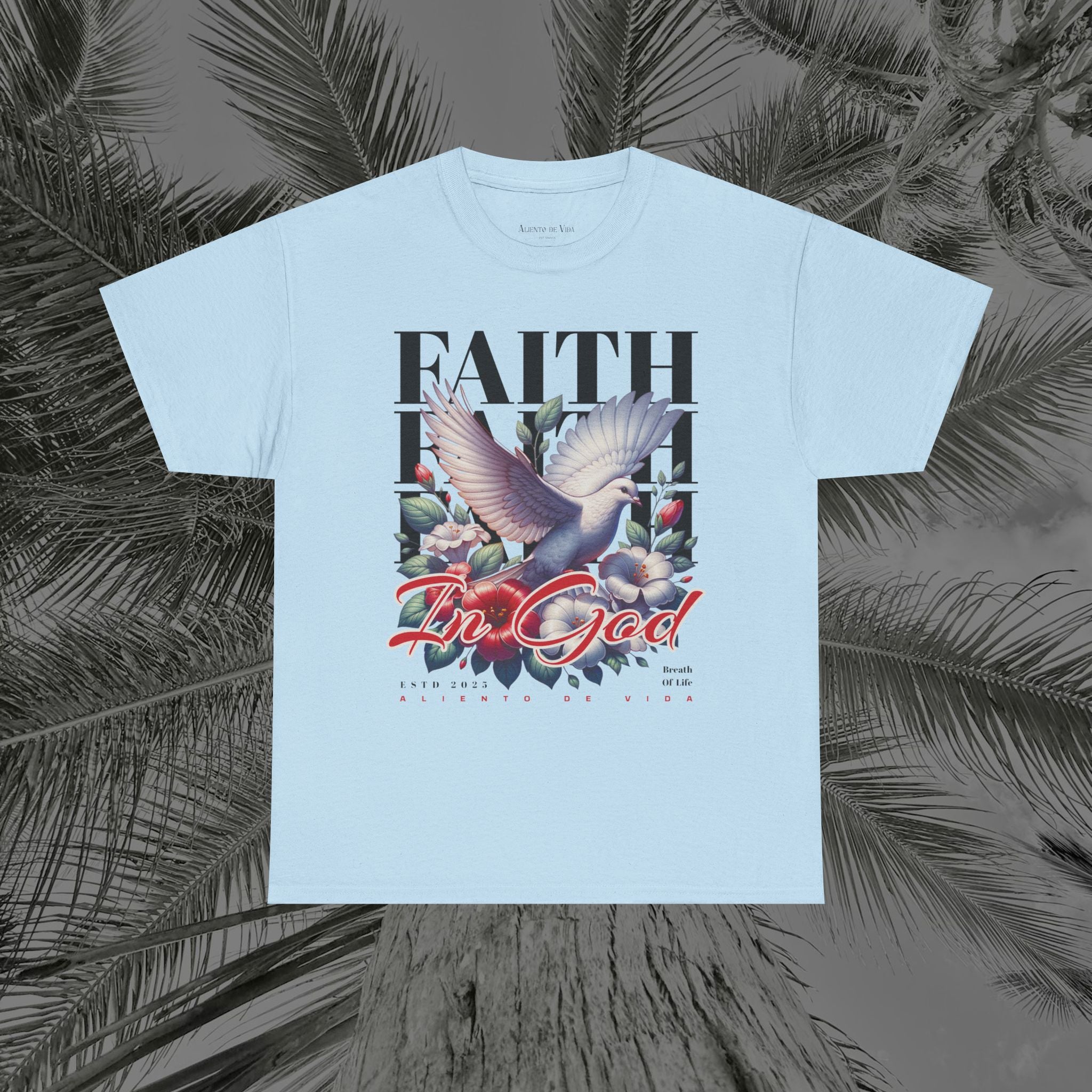 Wings of Grace - (UNISEX) Heavy Cotton Tee - Aliento De Vida