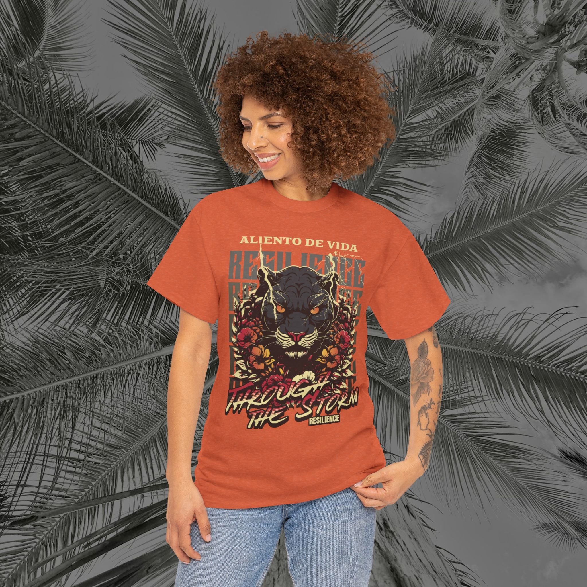 Rise of the Panther - (UNISEX) Heavy Cotton Tee - Aliento De Vida