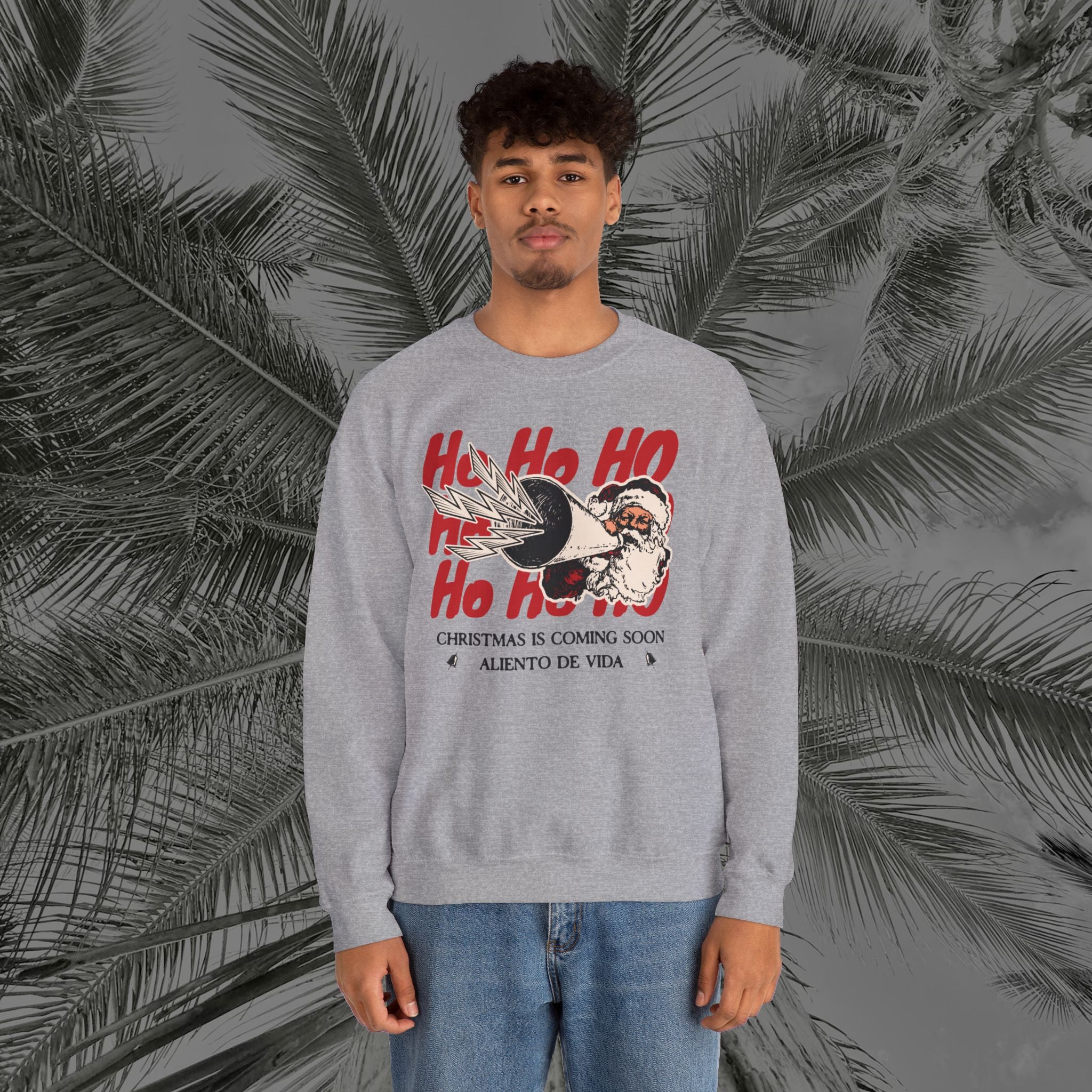Ho Ho Ho’ Holiday Season - (UNISEX) Cozy Crewneck Sweatshirt - Aliento De Vida