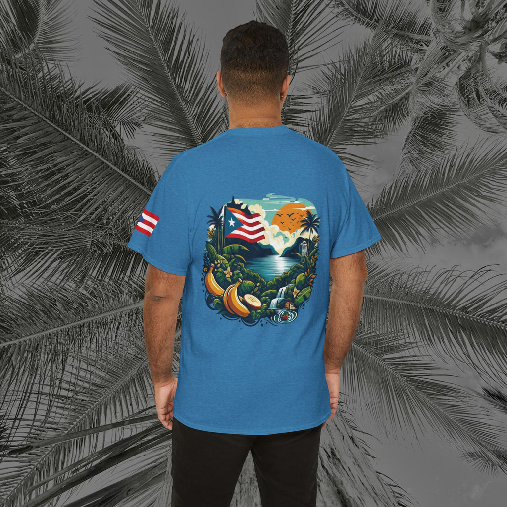 Borikén Sunrise - PR COLLECTION - (UNISEX) Heavy Cotton Tee - Aliento De Vida