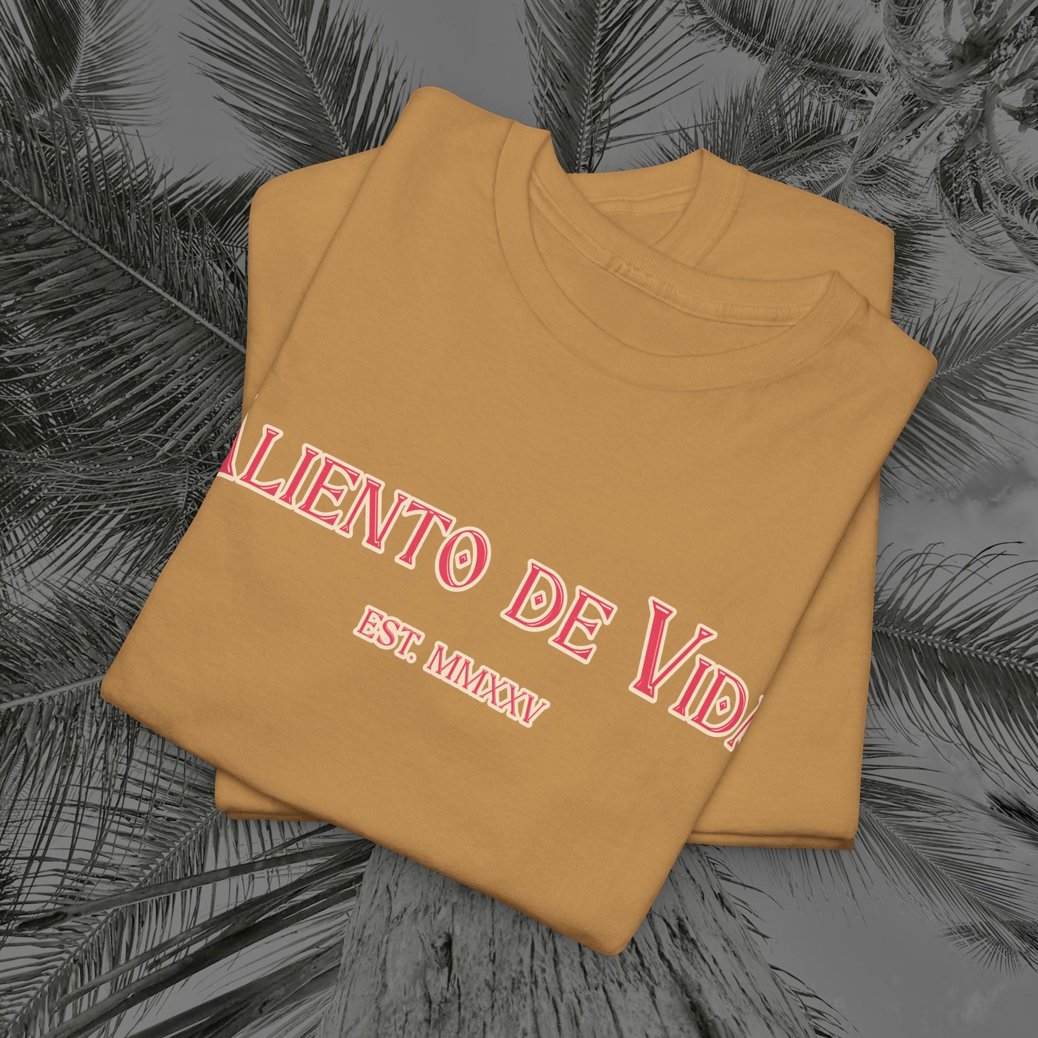 Breath Of Paradise - (UNISEX) Heavy Cotton T-Shirt - Back Design - Aliento De Vida