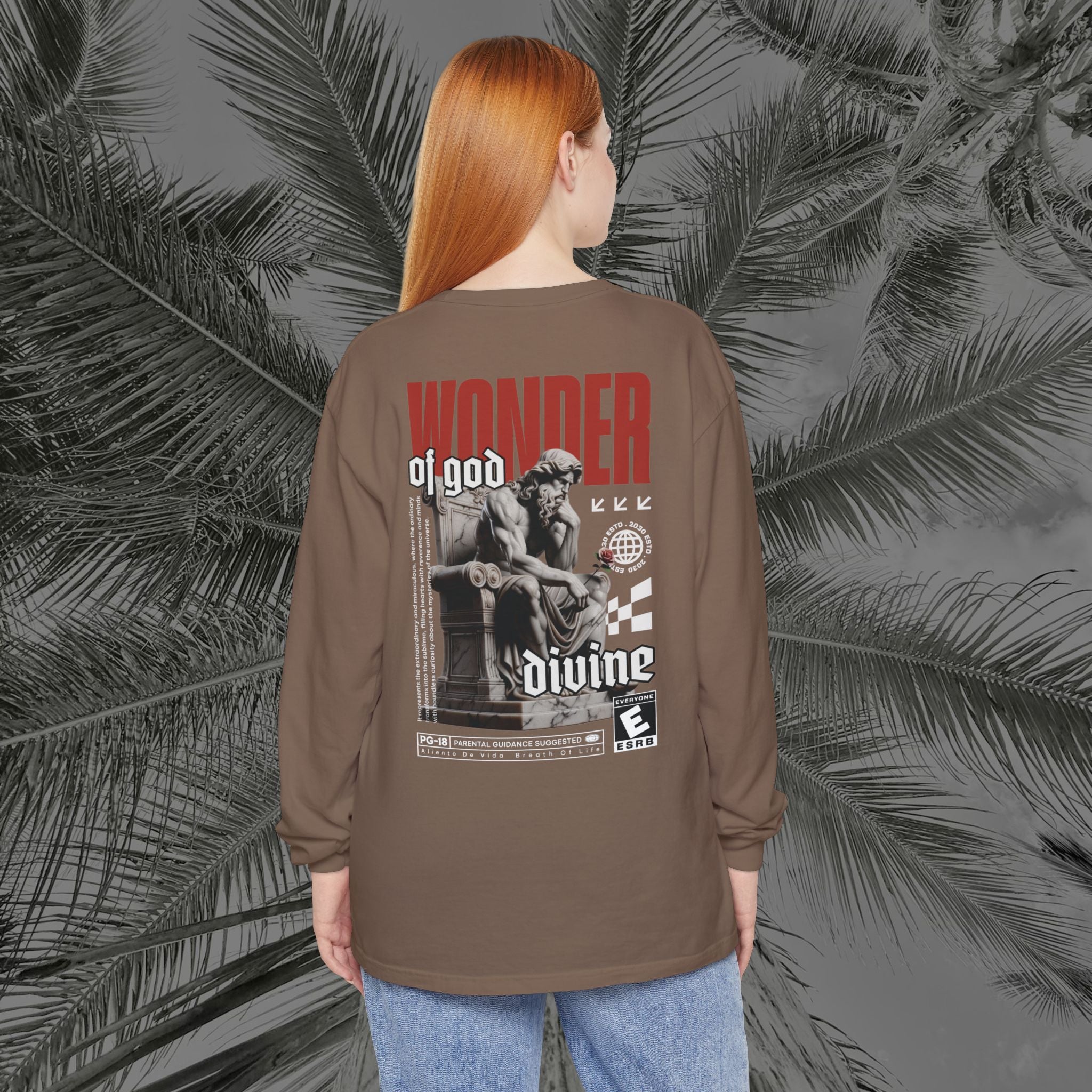 Throne of the Divine - (UNISEX) Long Sleeve Shirt - Aliento De Vida